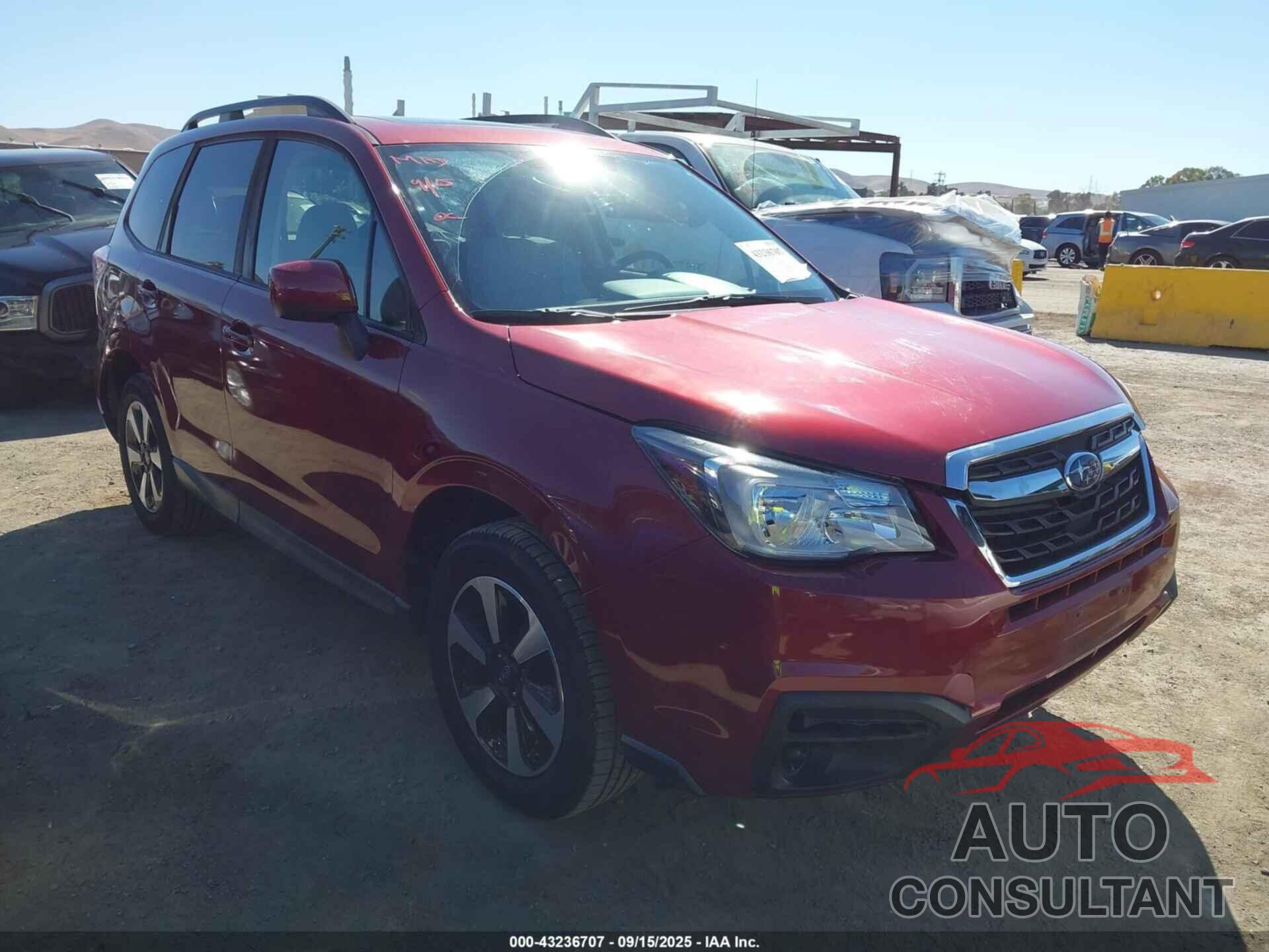 SUBARU FORESTER 2018 - JF2SJAECXJH459586
