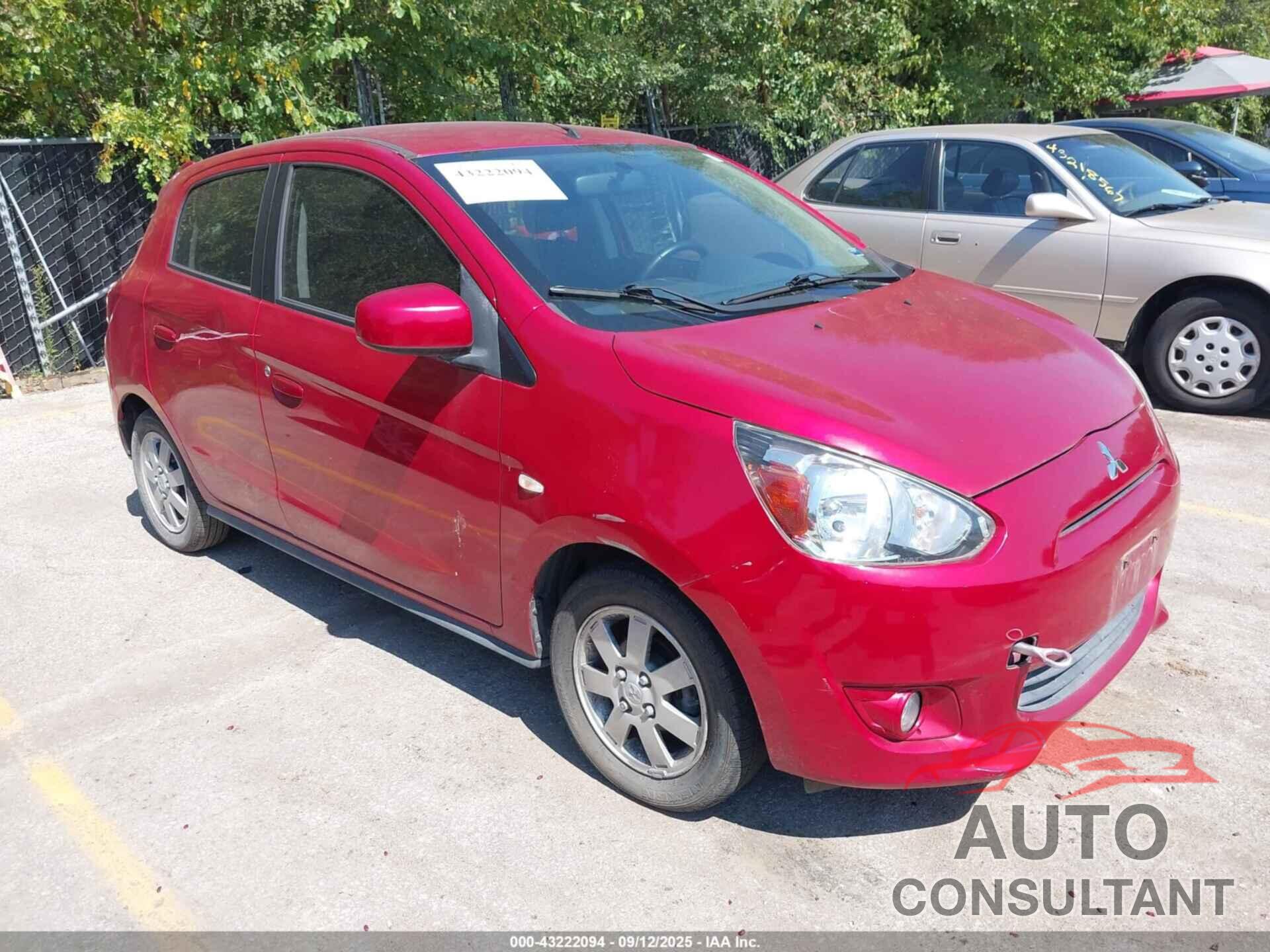 MITSUBISHI MIRAGE 2014 - ML32A4HJ6EH003510