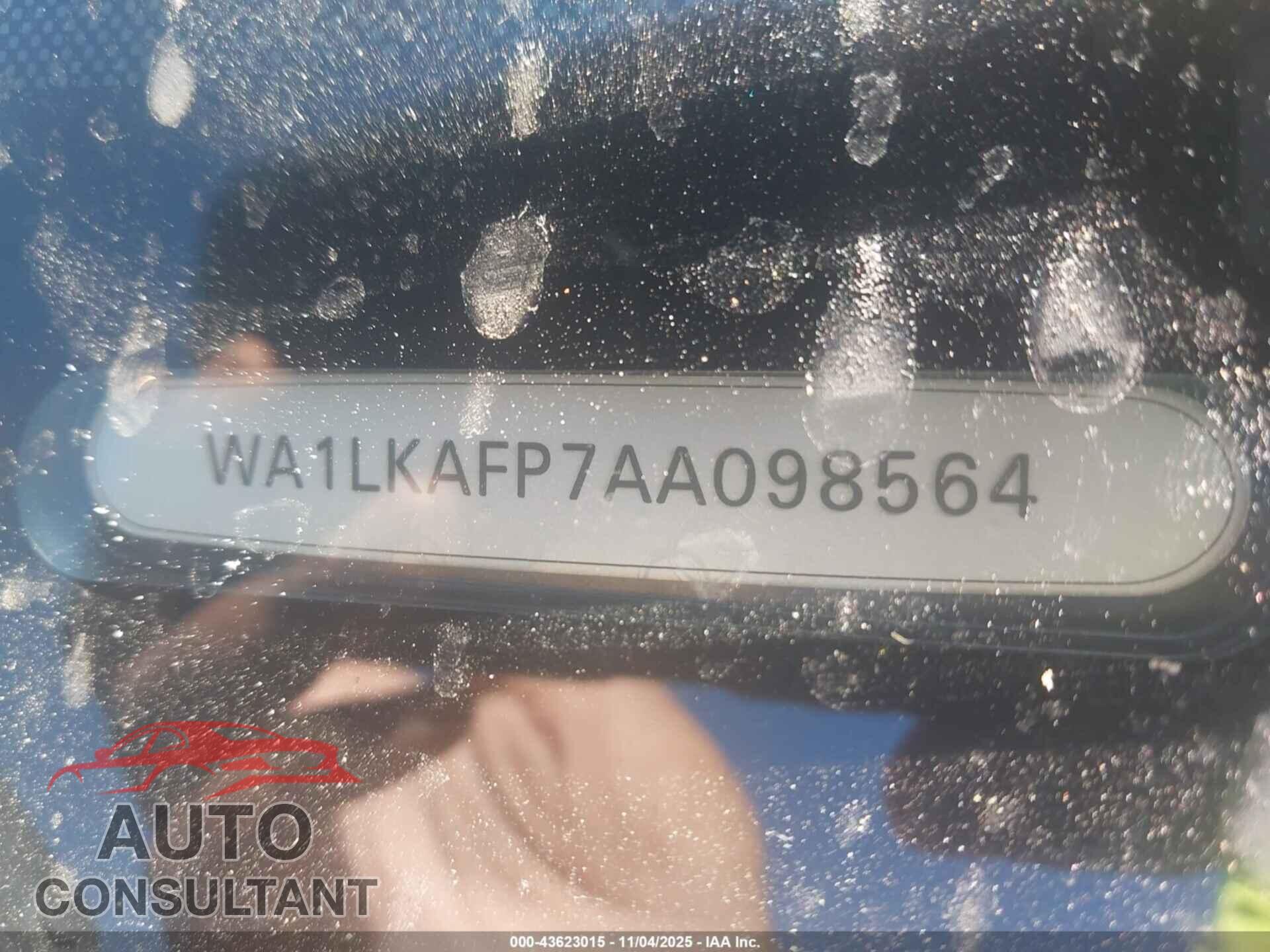 AUDI Q5 2010 - WA1LKAFP7AA098564