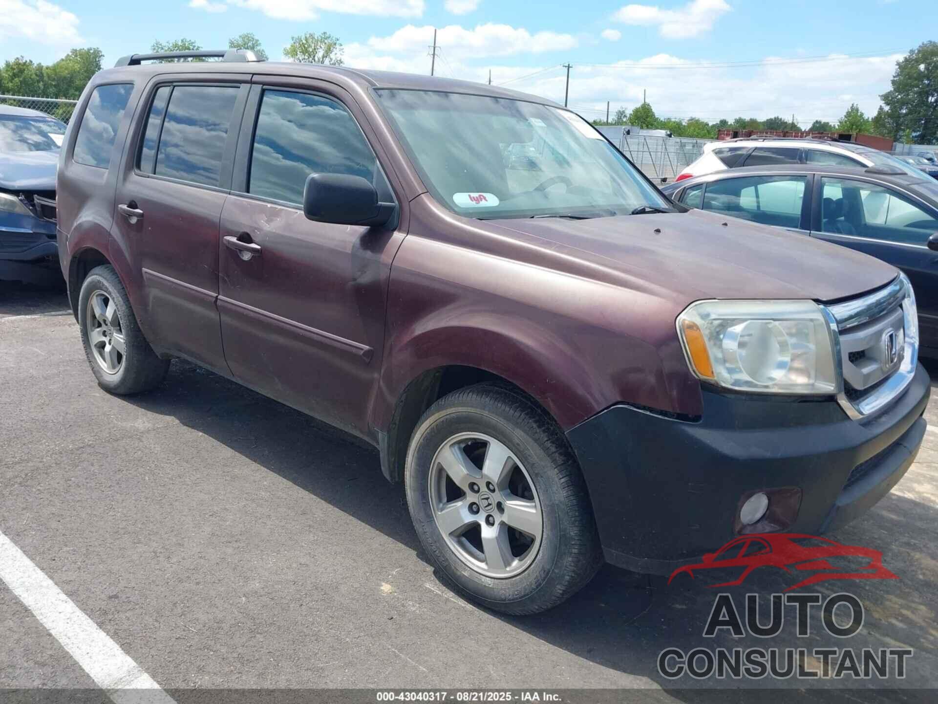 HONDA PILOT 2010 - 5FNYF3H41AB002627