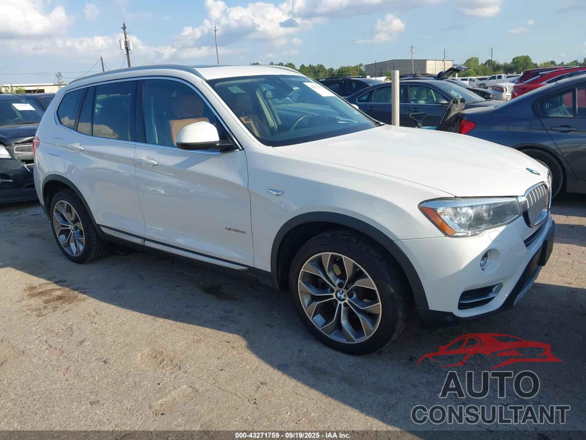 BMW X3 2015 - 5UXWX9C58F0D52464
