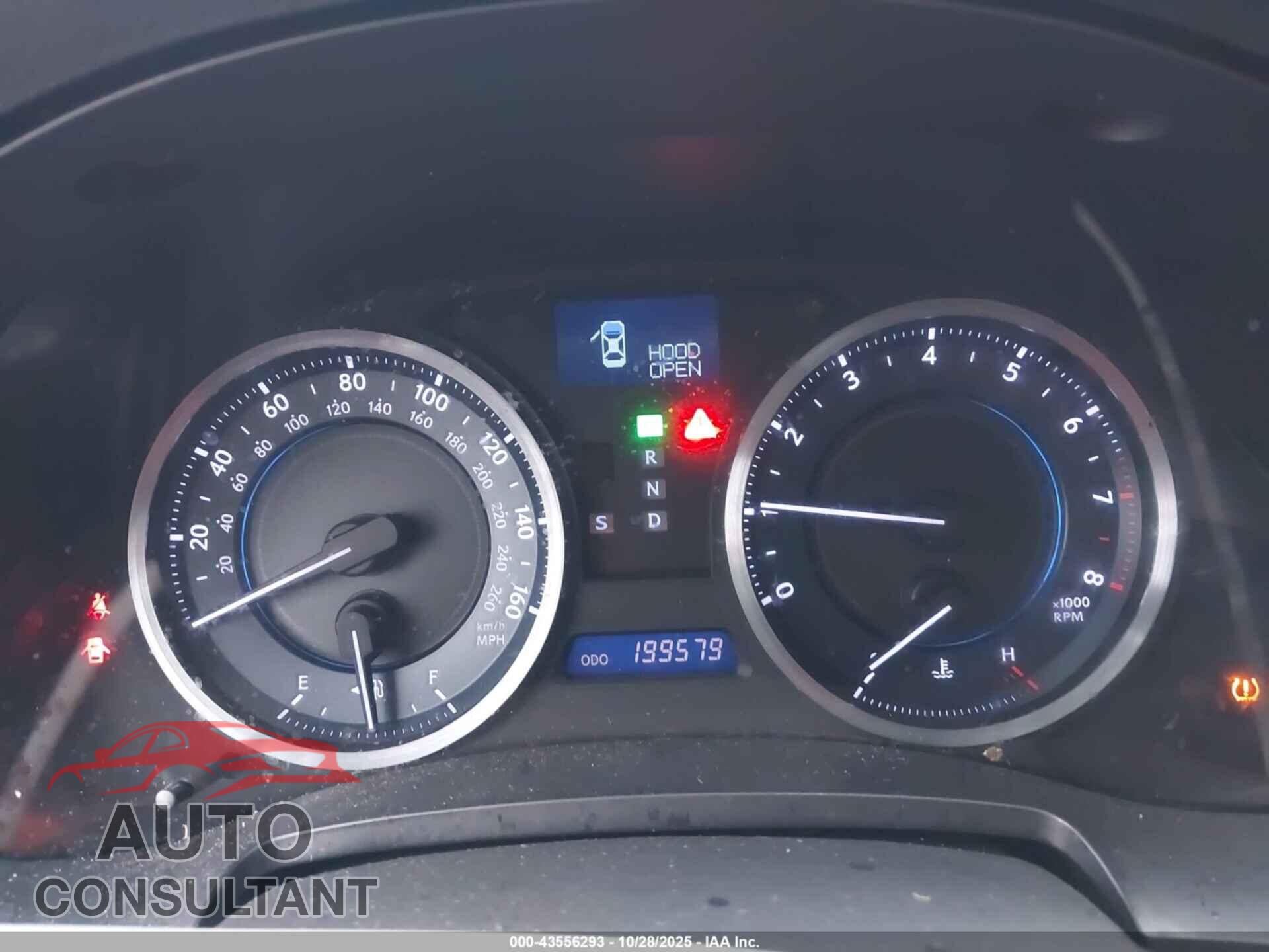 LEXUS IS 250 2012 - JTHBF5C25C5162729
