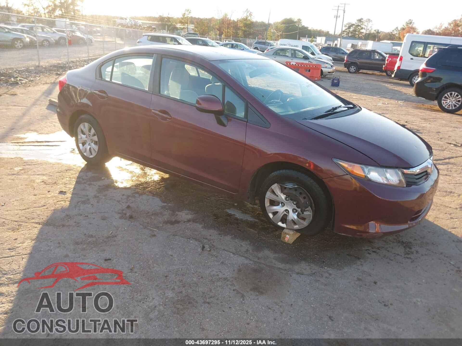 HONDA CIVIC 2012 - 2HGFB2F55CH578132