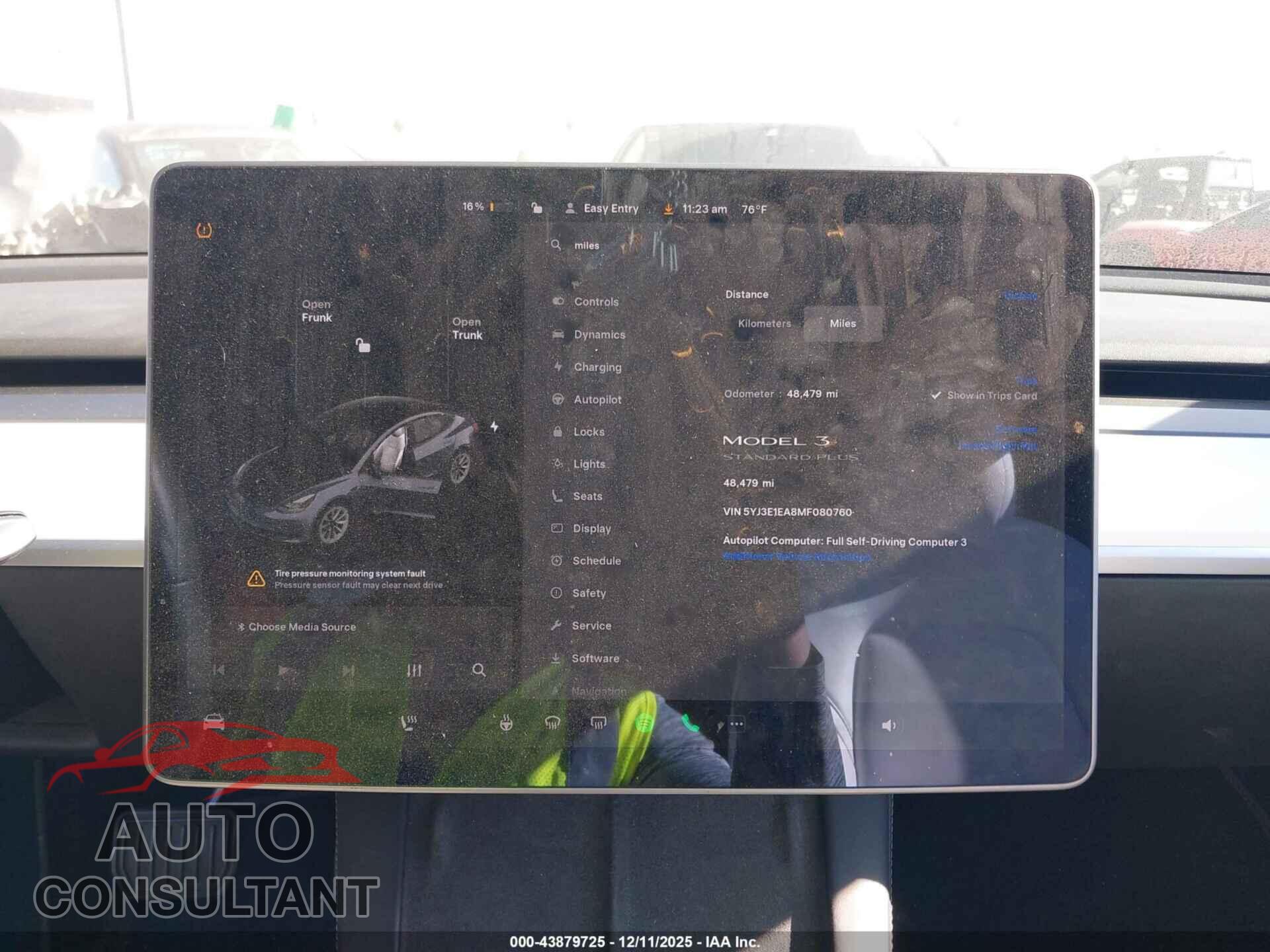 TESLA MODEL 3 2021 - 5YJ3E1EA8MF080760