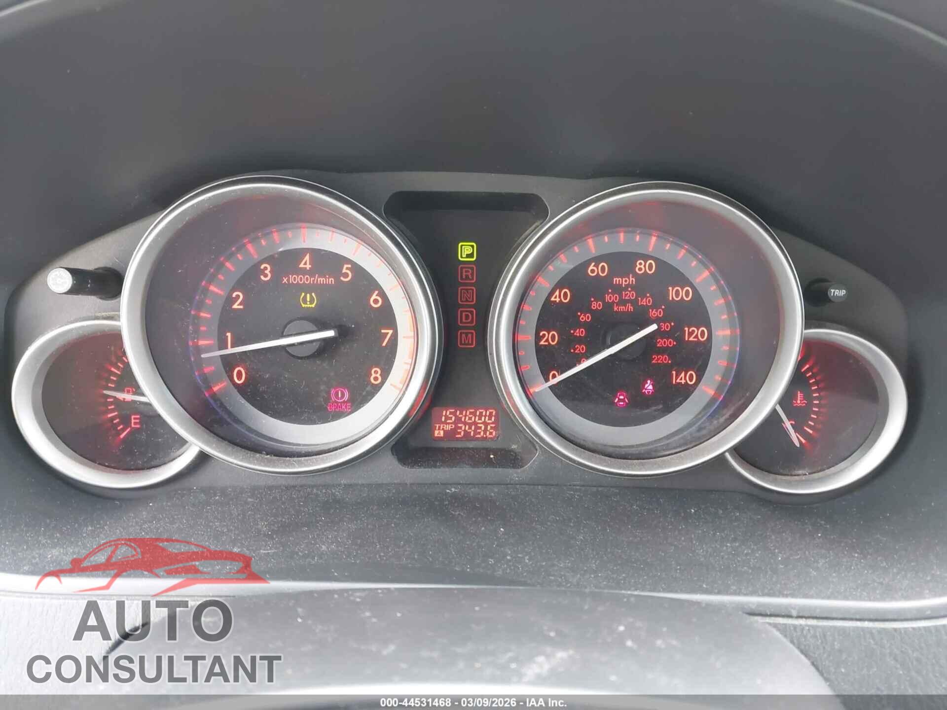 MAZDA CX-9 2011 - JM3TB3DV9B0322595