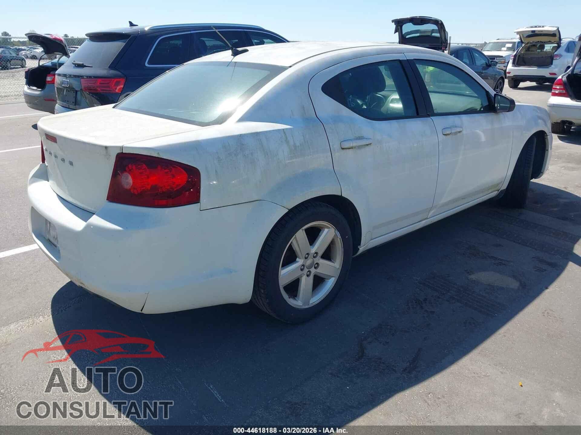 DODGE AVENGER 2013 - 1C3CDZAB8DN536634
