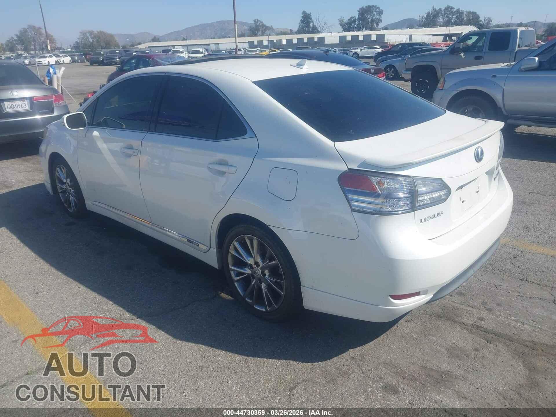 LEXUS HS 250H 2010 - JTHBB1BA7A2016280
