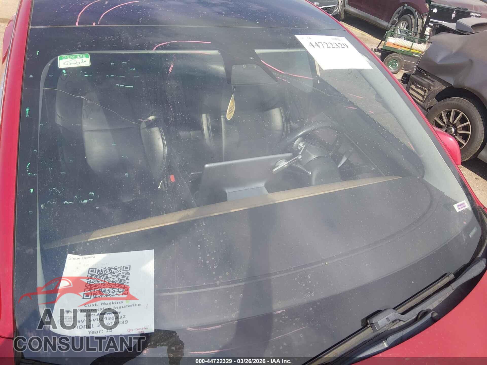 TESLA MODEL 3 2018 - 5YJ3E1EA3JF013639