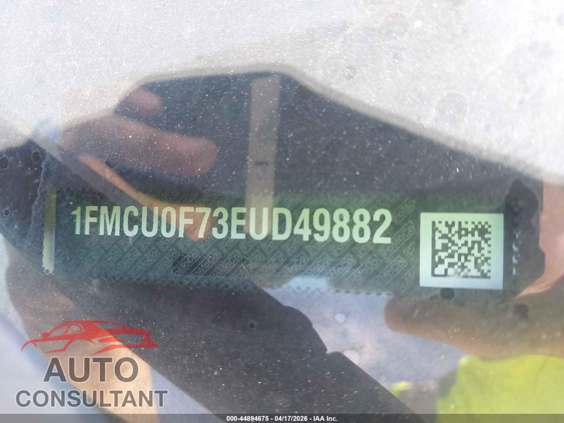 FORD ESCAPE 2014 - 1FMCU0F73EUD49882