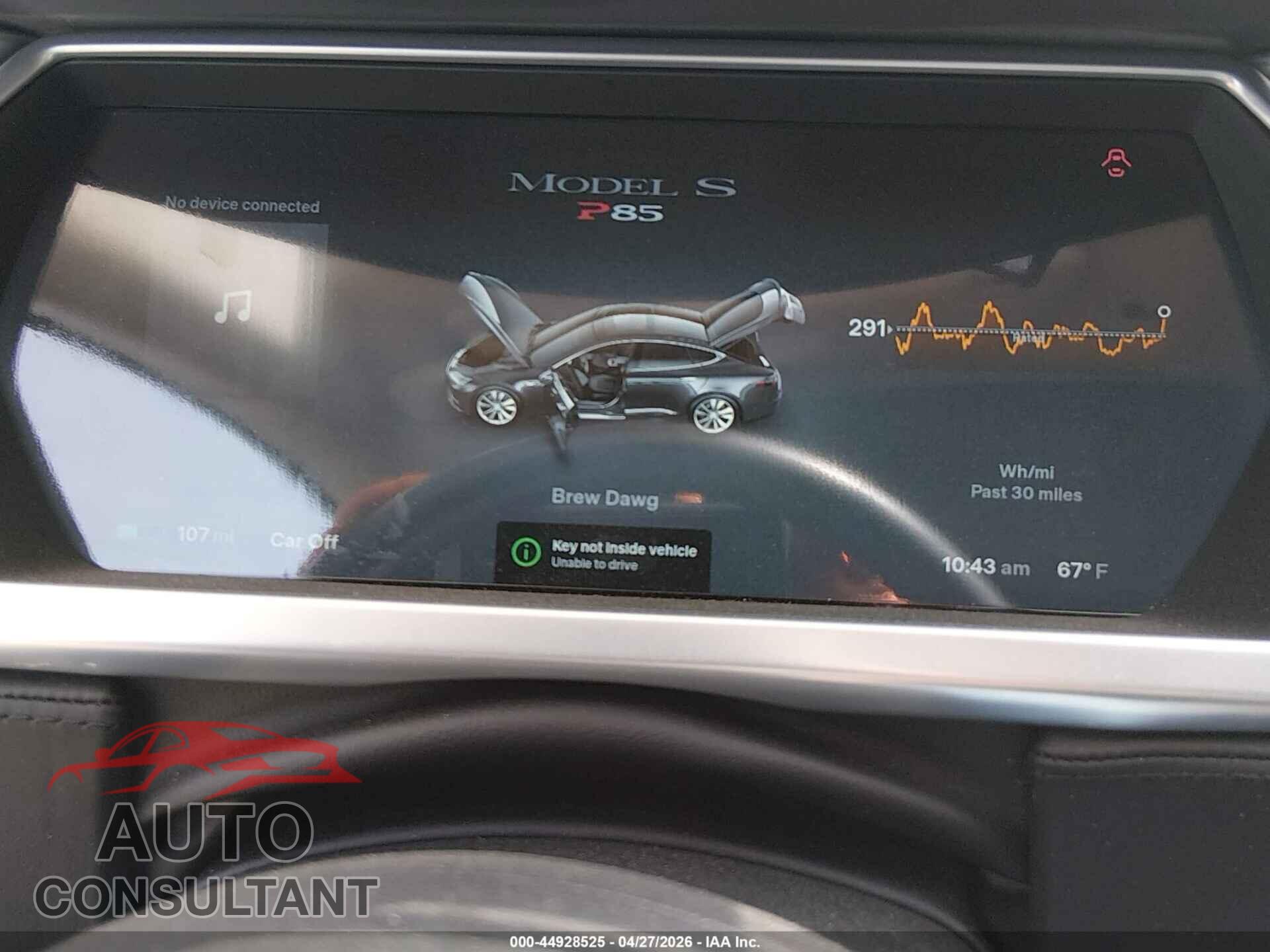 TESLA MODEL S 2013 - 5YJSA1CP0DFP19776