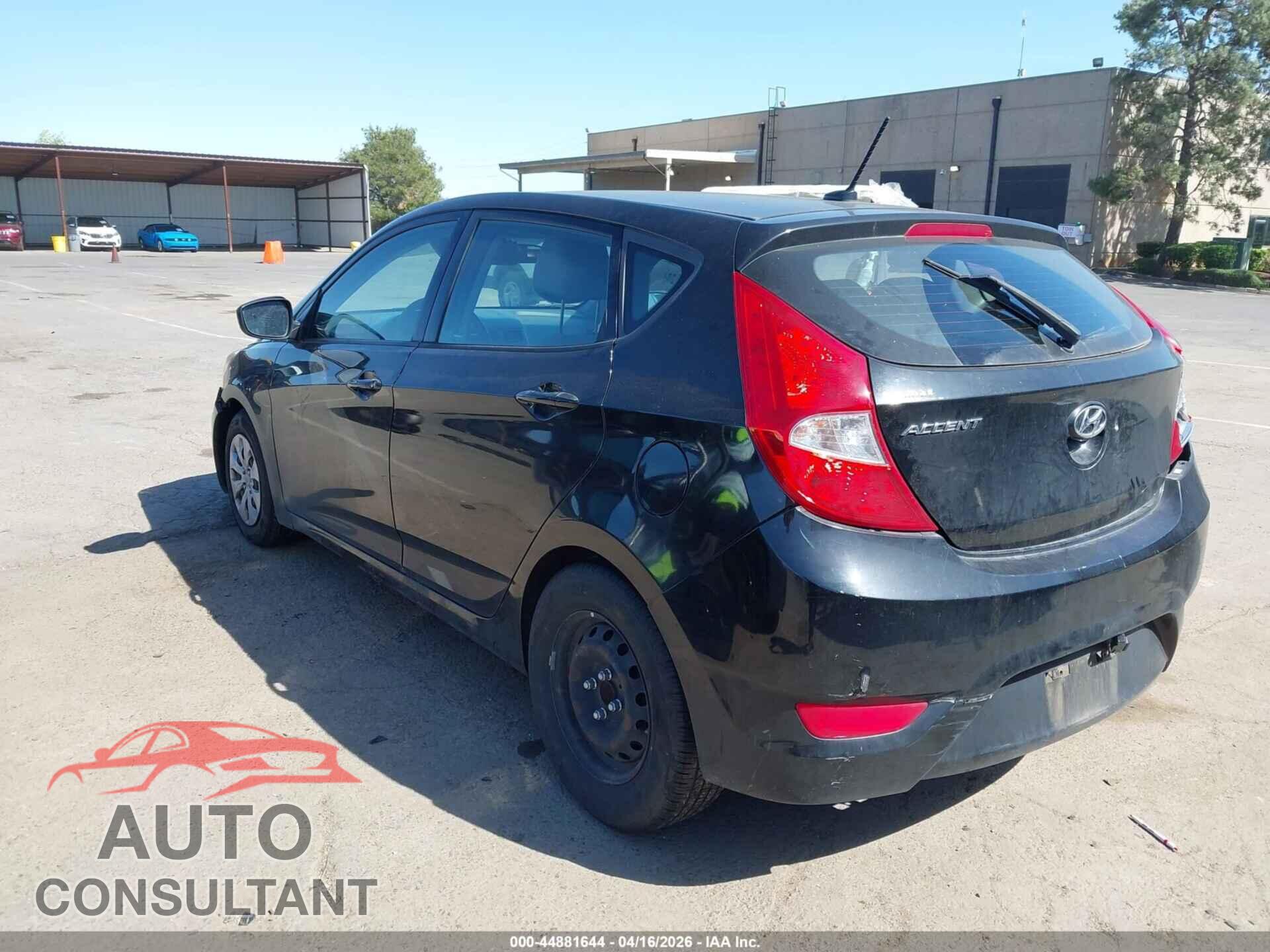HYUNDAI ACCENT 2017 - KMHCT5AE7HU300937