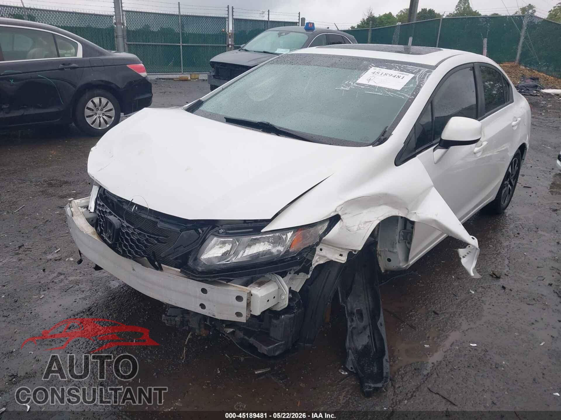 HONDA CIVIC 2013 - 19XFB2F94DE258881