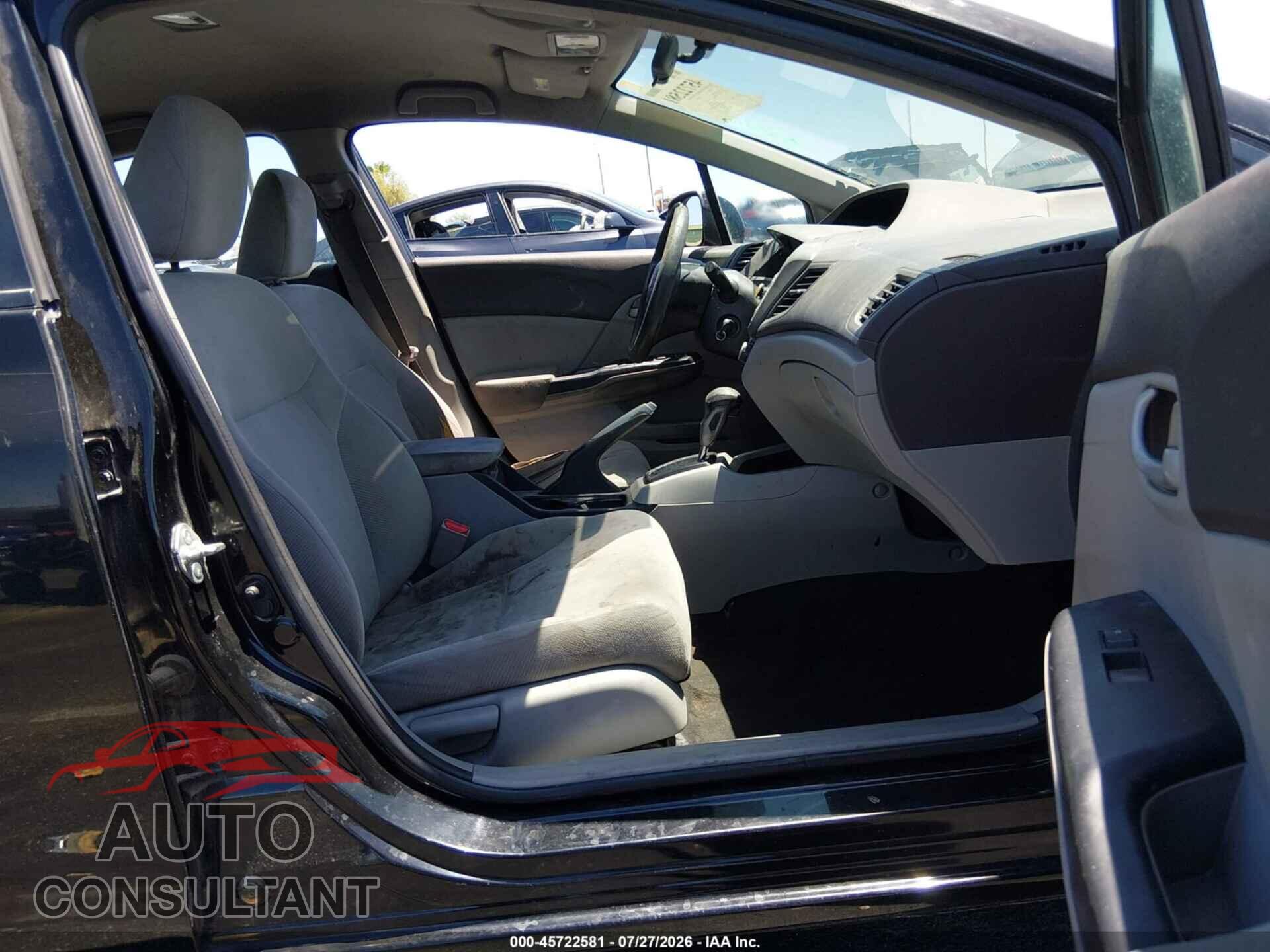 HONDA CIVIC 2012 - 2HGFB2F53CH308980