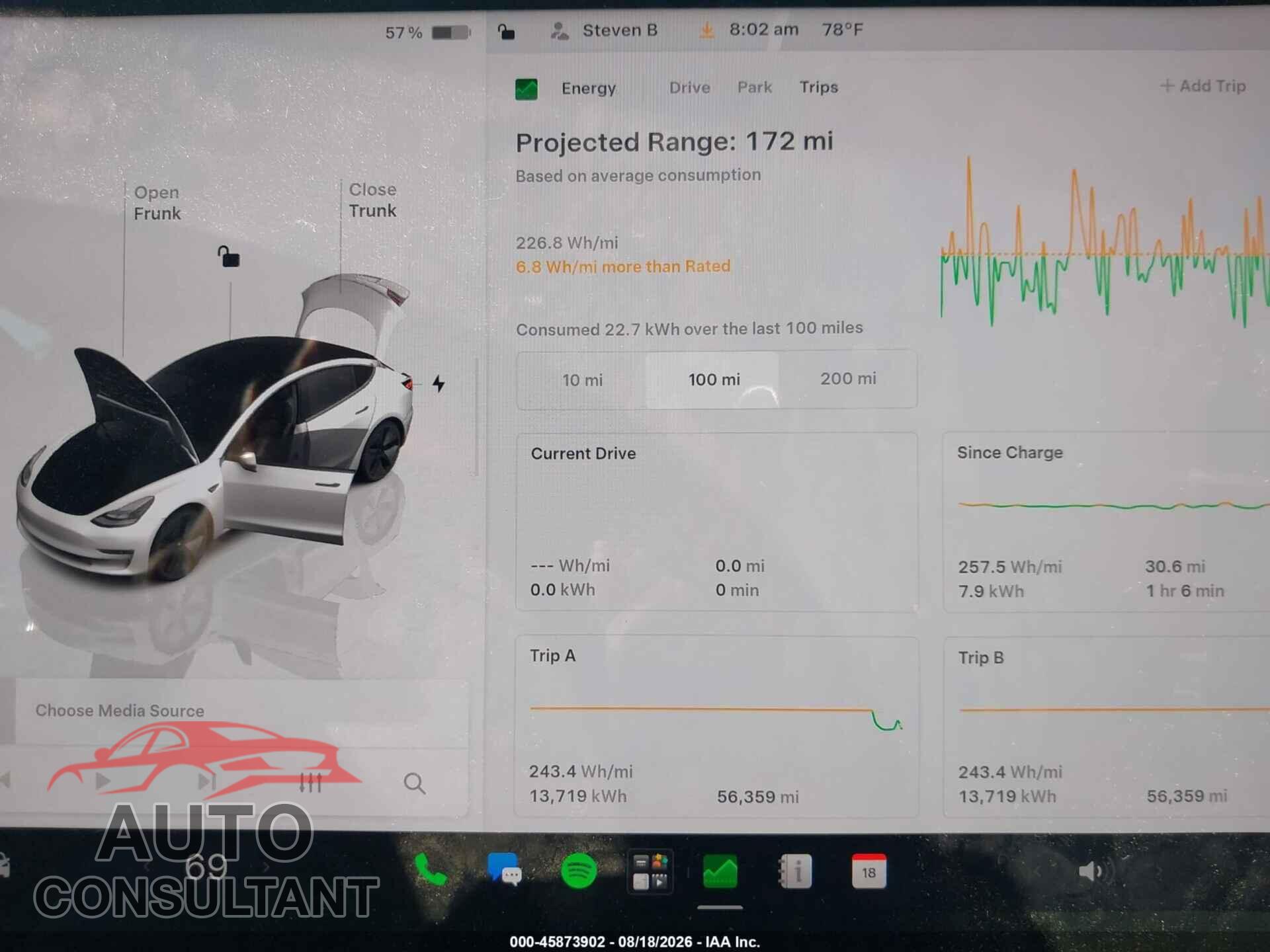 TESLA MODEL 3 2022 - 5YJ3E1EB2NF314546