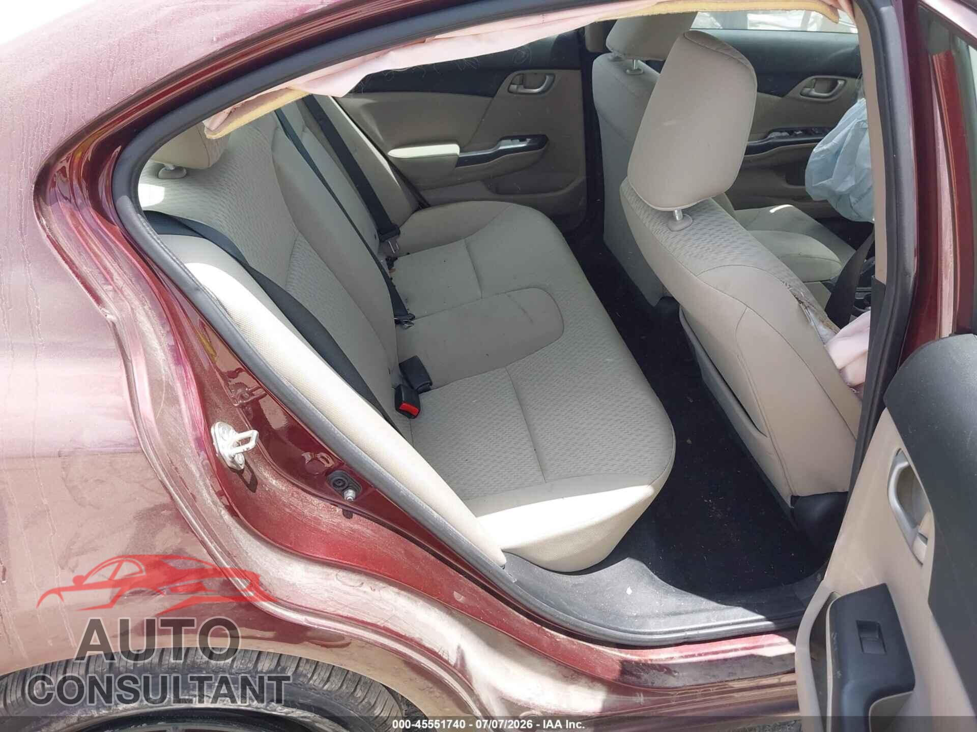 HONDA CIVIC 2015 - 19XFB2F51FE224770