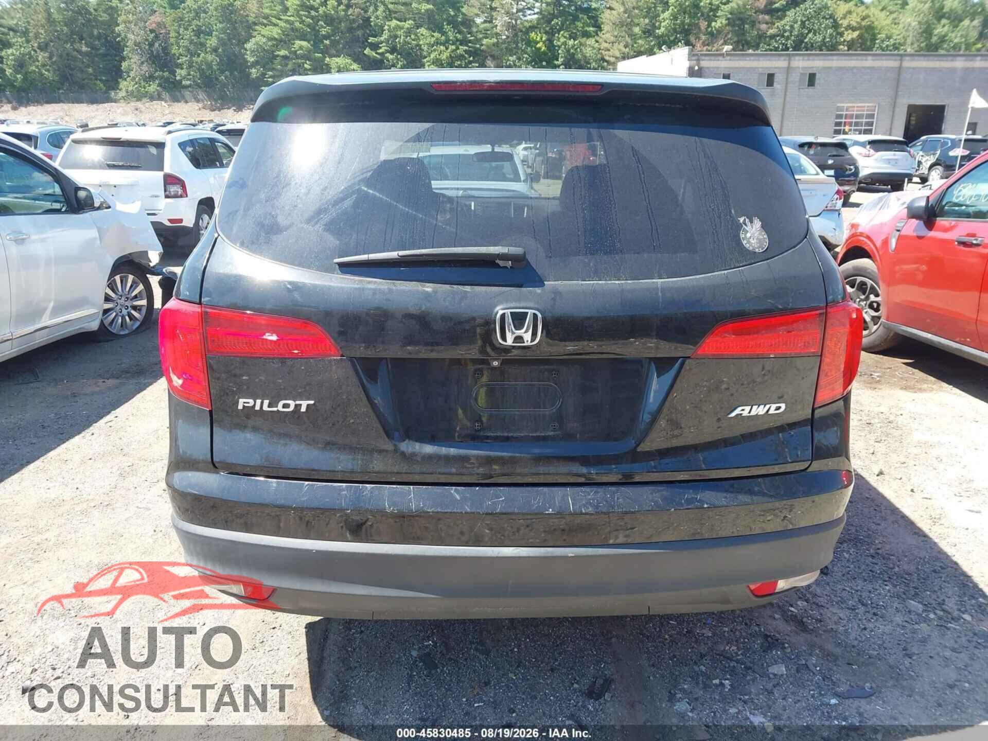 HONDA PILOT 2016 - 5FNYF6H13GB005299