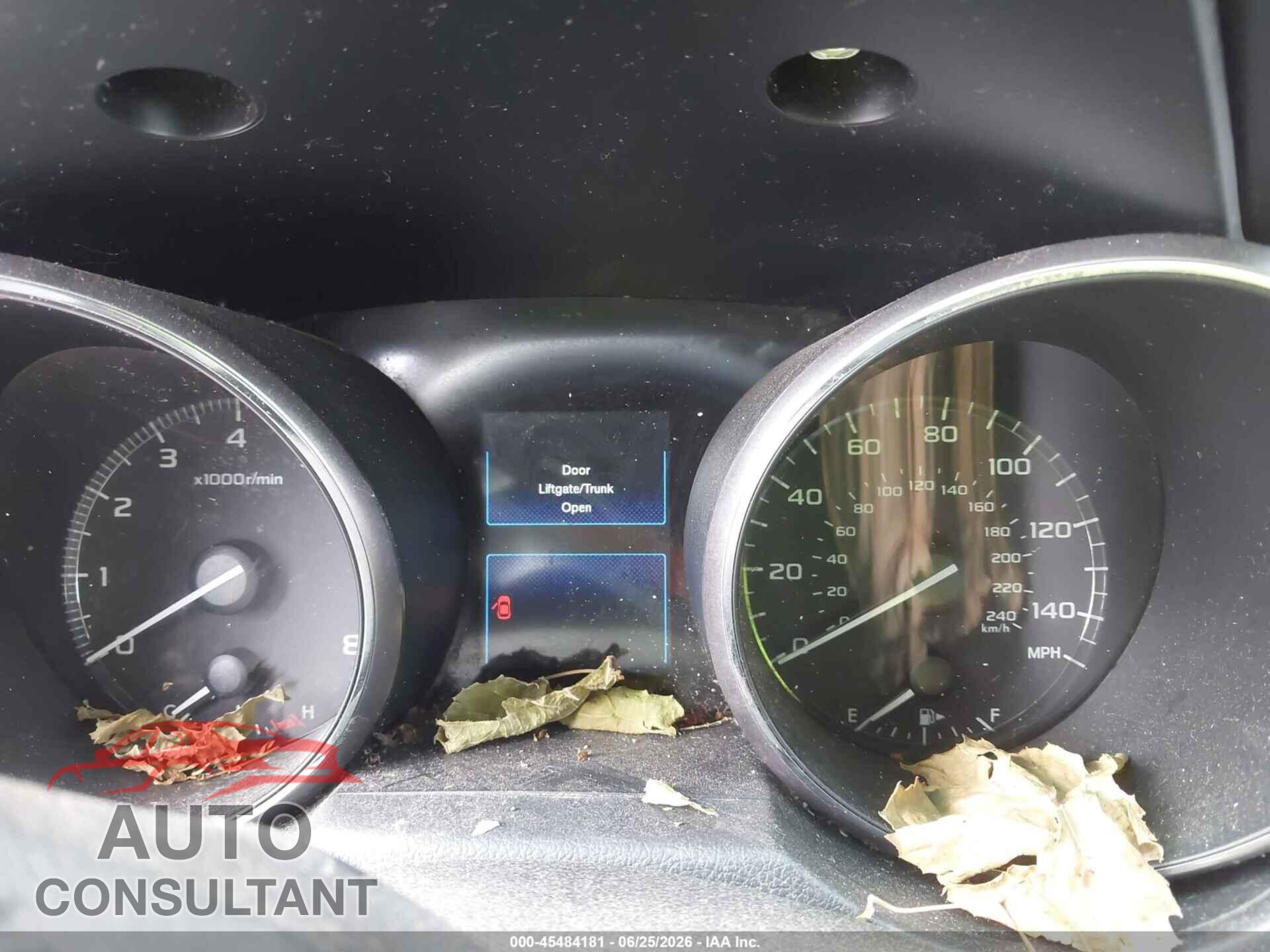 SUBARU OUTBACK 2015 - 4S4BSACC1F3215615