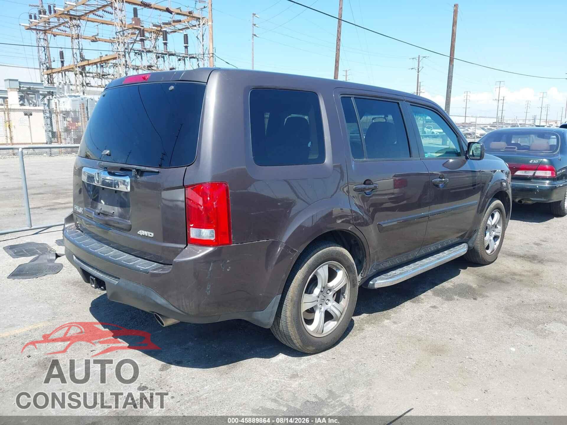 HONDA PILOT 2012 - 5FNYF4H46CB006455