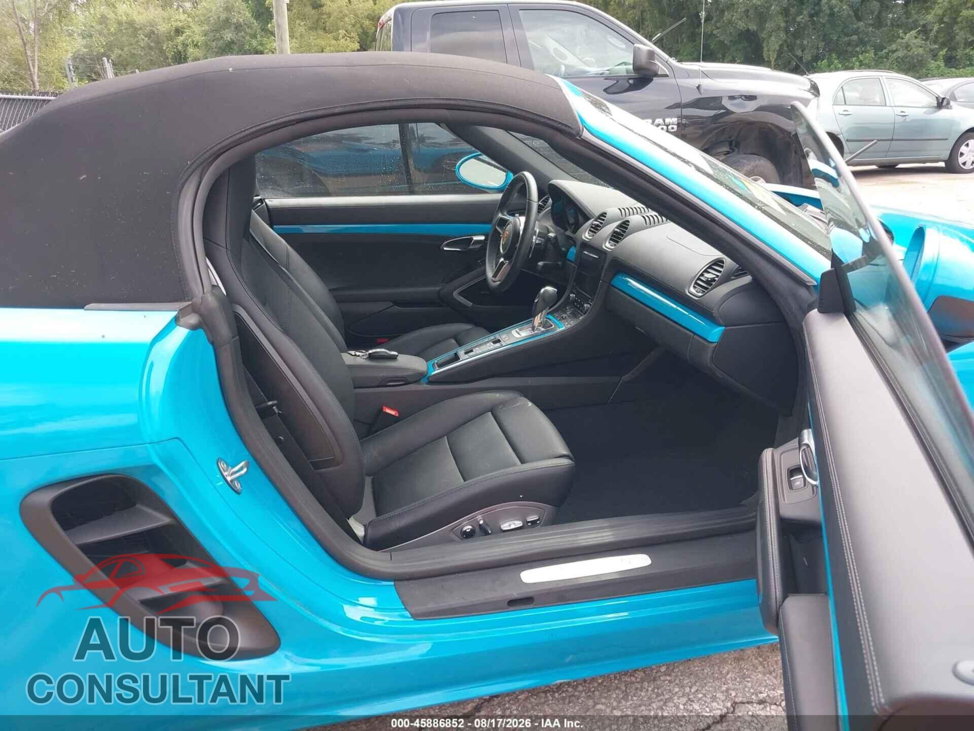 PORSCHE 718 BOXSTER 2018 - WP0CB2A87JS228364