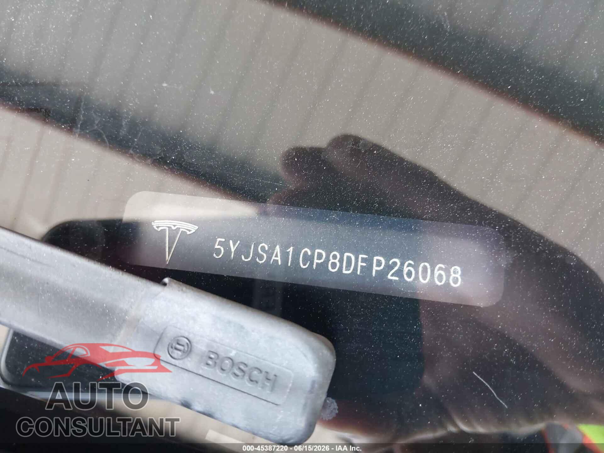 TESLA MODEL S 2013 - 5YJSA1CP8DFP26068