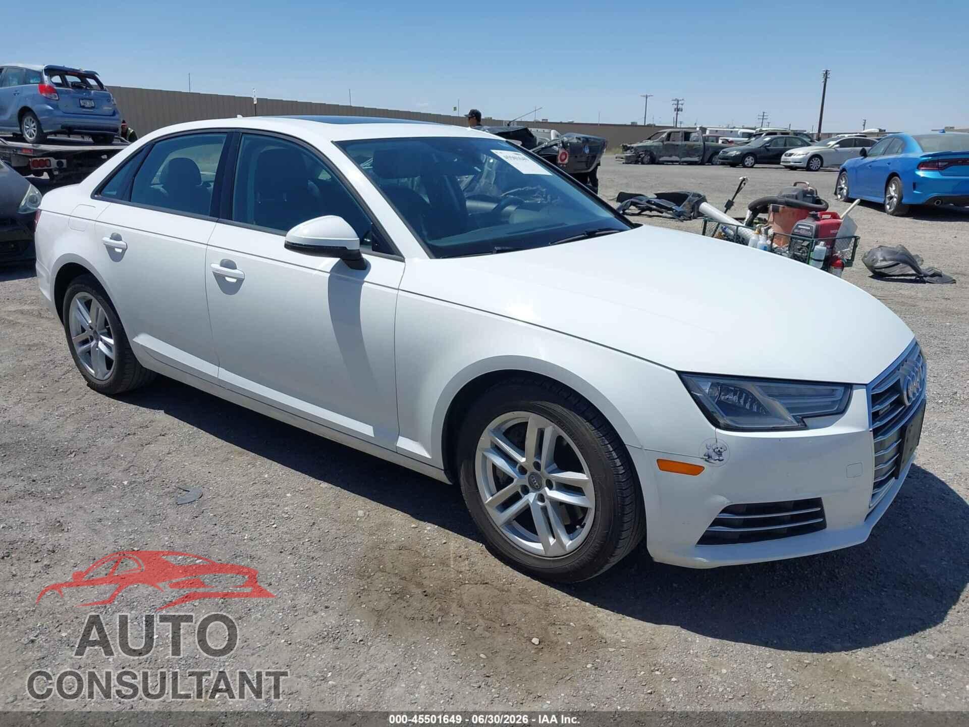 AUDI A4 2017 - WAUANAF44HN052586