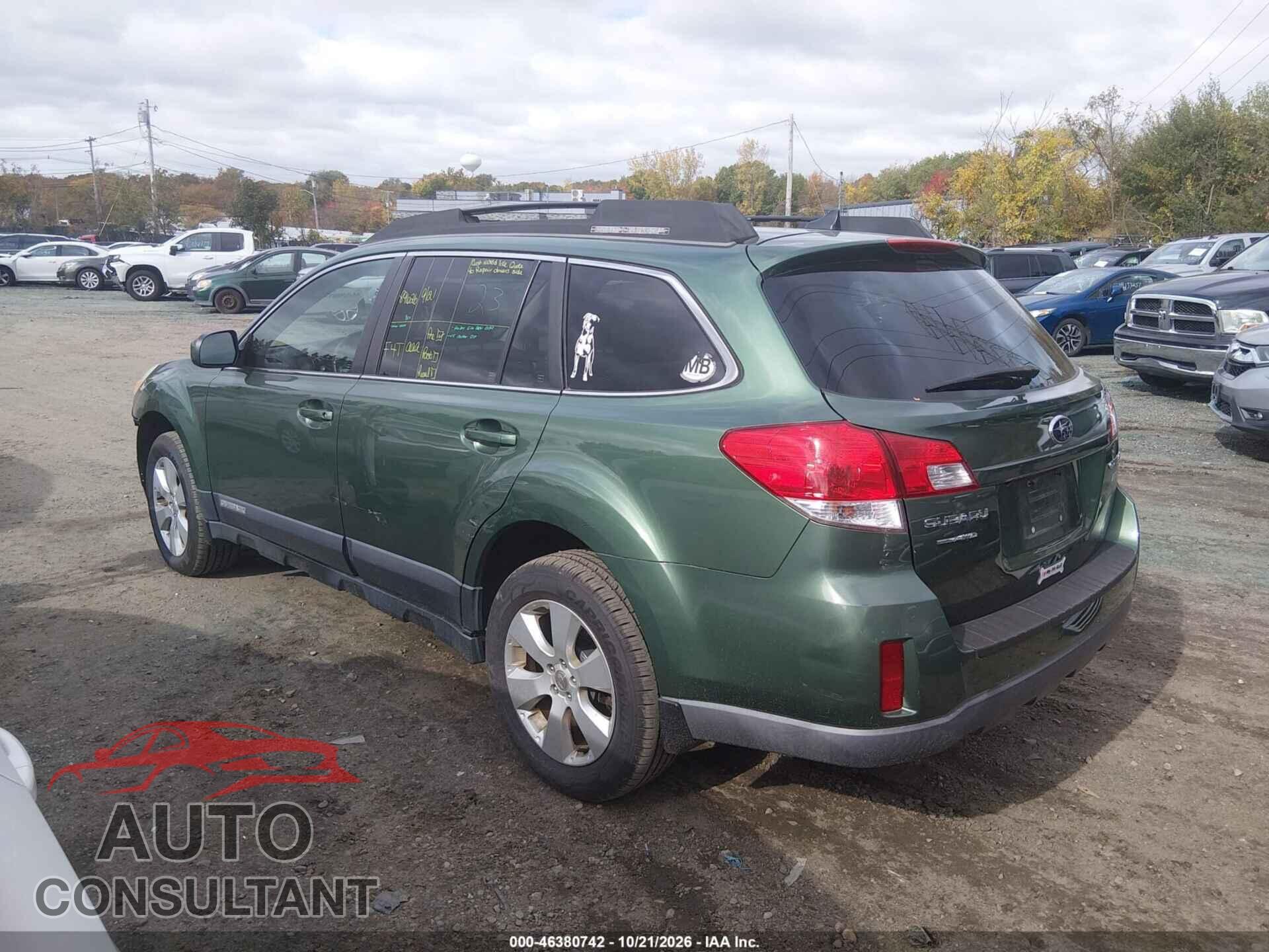 SUBARU OUTBACK 2011 - 4S4BRBKC2B3389626
