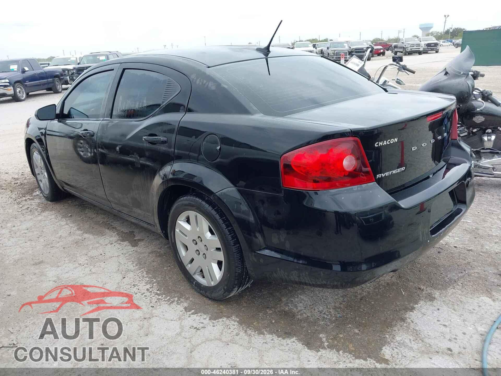DODGE AVENGER 2013 - 1C3CDZAG4DN749270