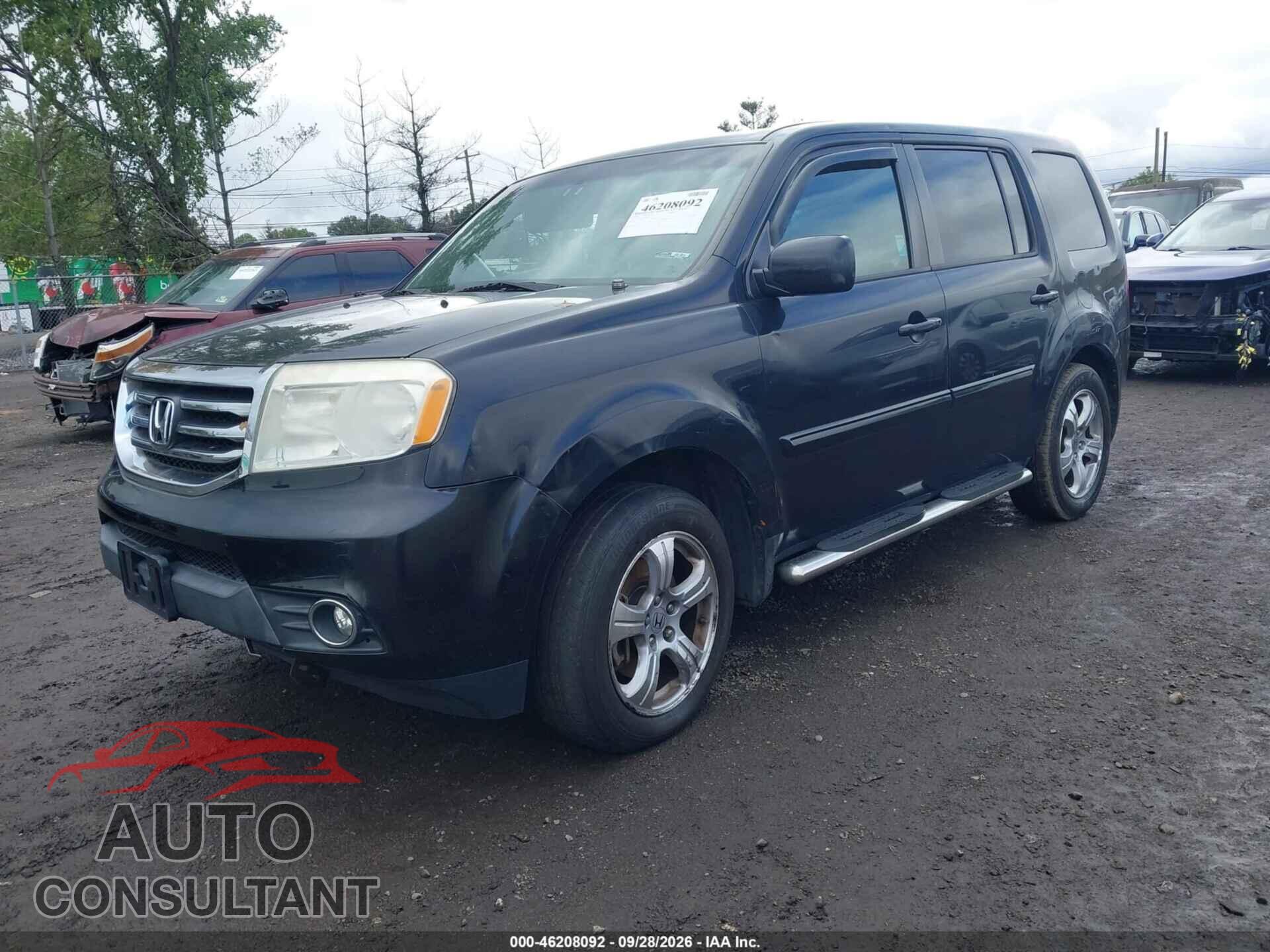 HONDA PILOT 2012 - 5FNYF4H58CB024674