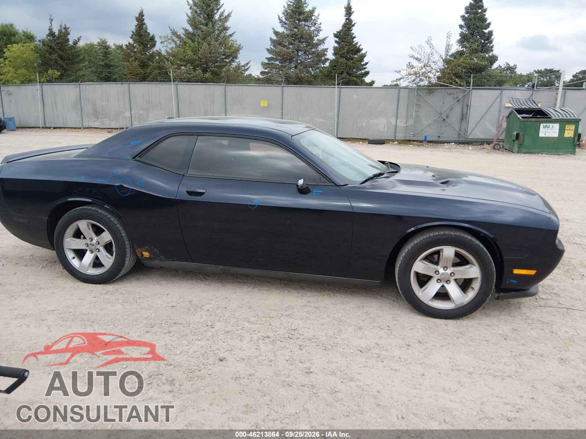 DODGE CHALLENGER 2012 - 2C3CDYAG9CH167702