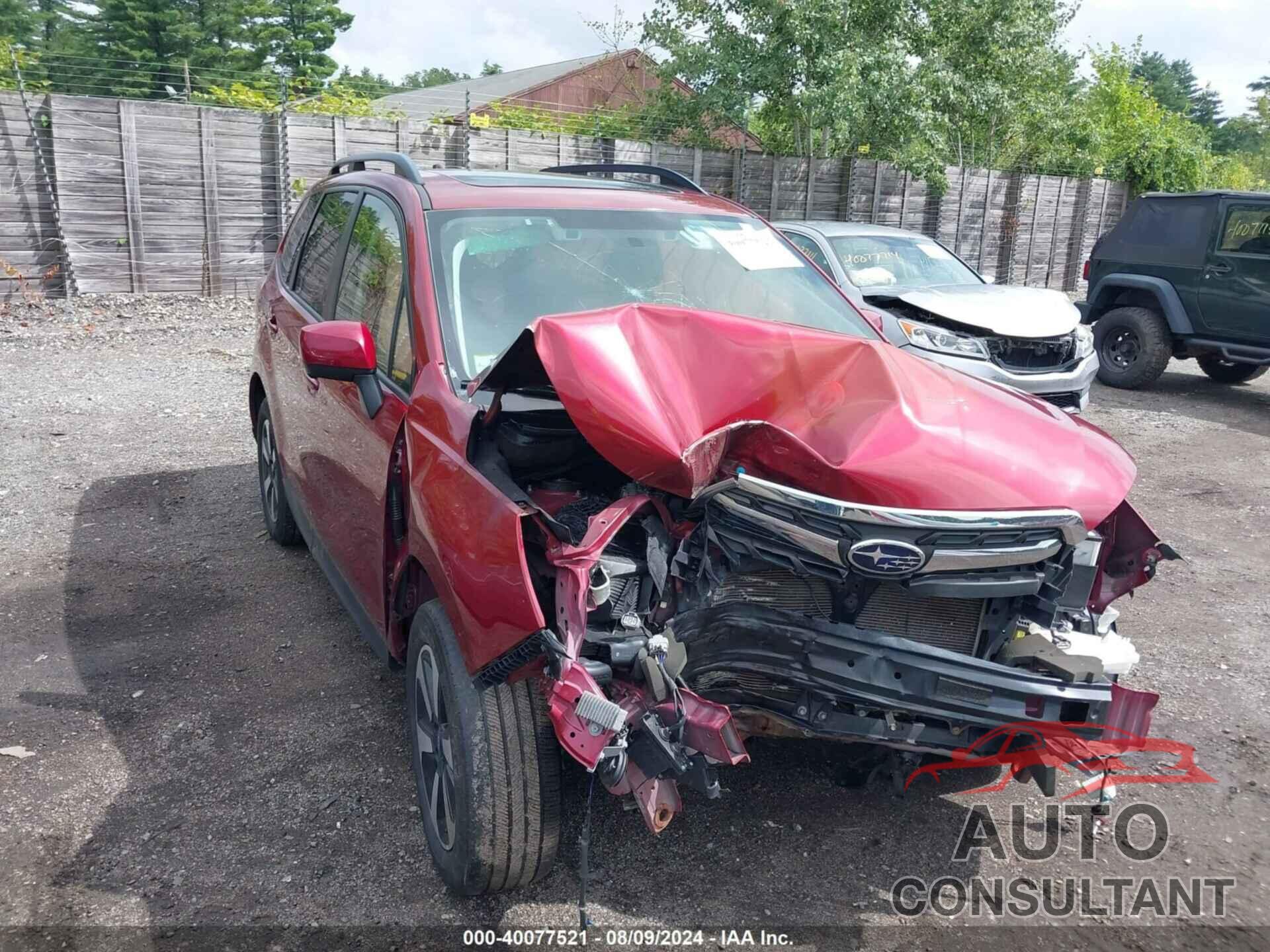 SUBARU FORESTER 2018 - JF2SJAGC3JH508799