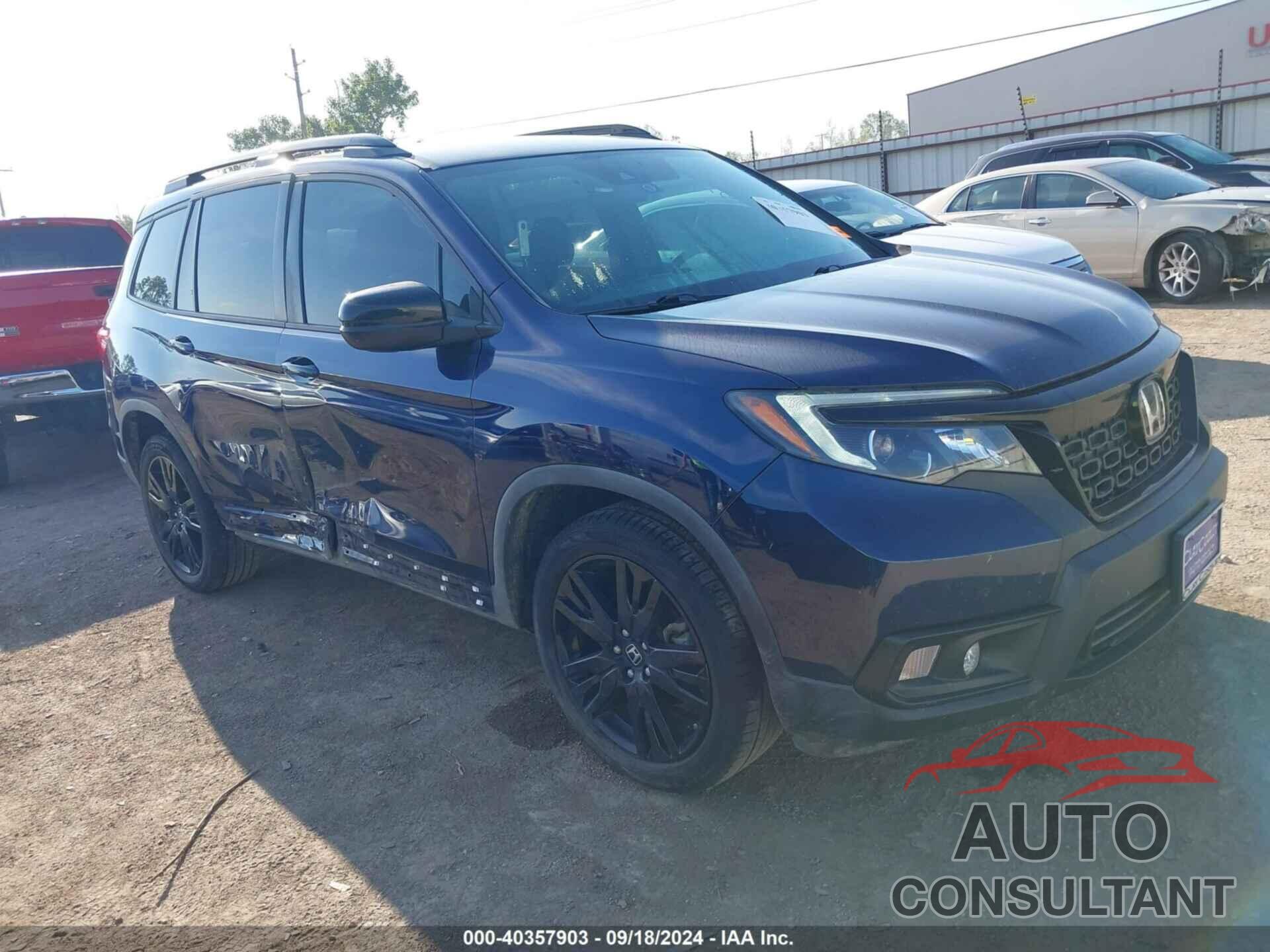 HONDA PASSPORT 2019 - 5FNYF8H2XKB014692