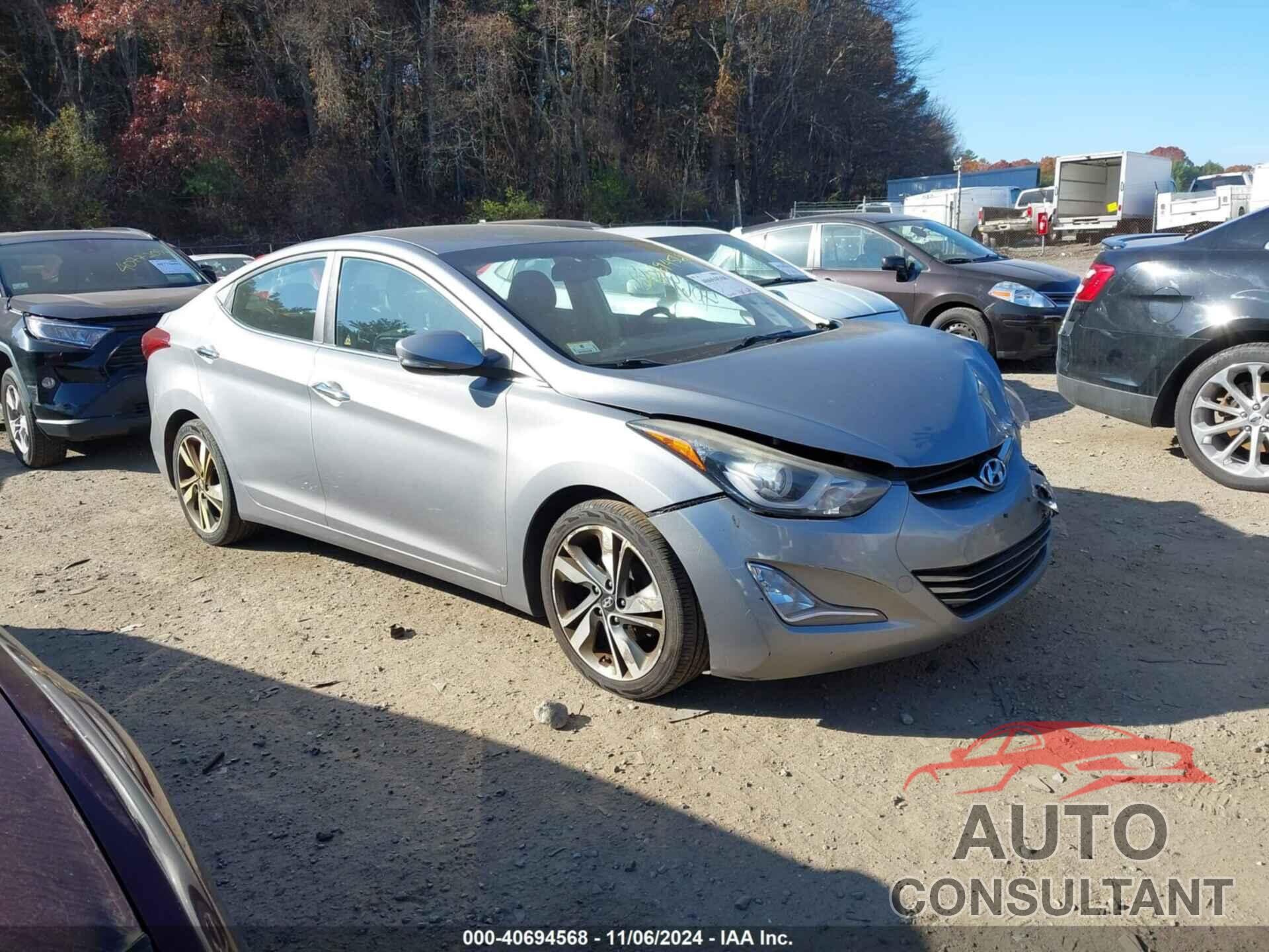 HYUNDAI ELANTRA 2015 - KMHDH4AE9FU364216