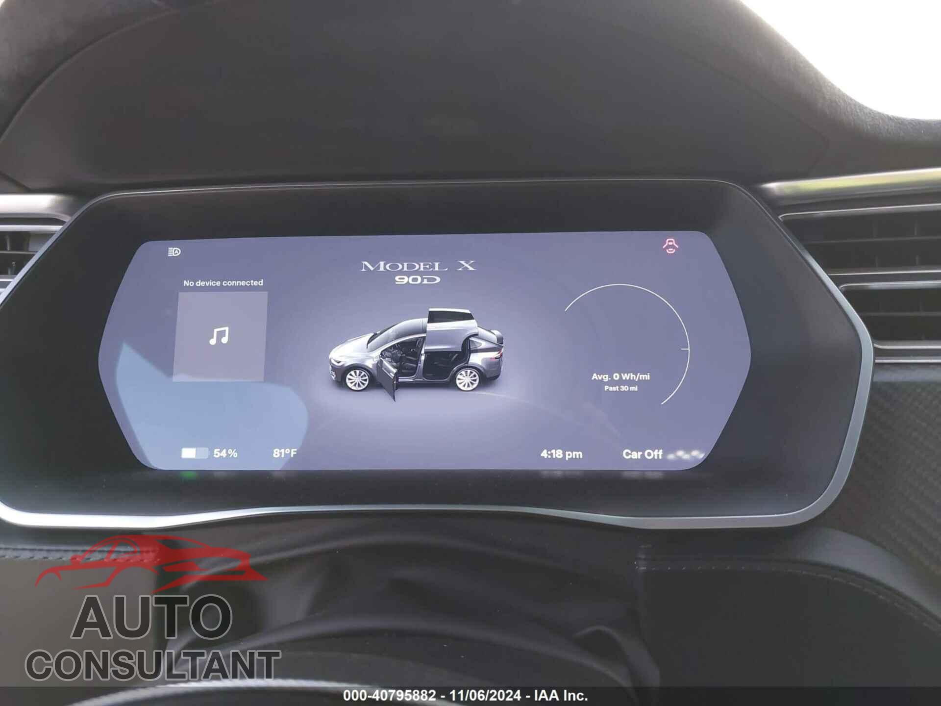 TESLA MODEL X 2016 - 5YJXCBE21GF005845