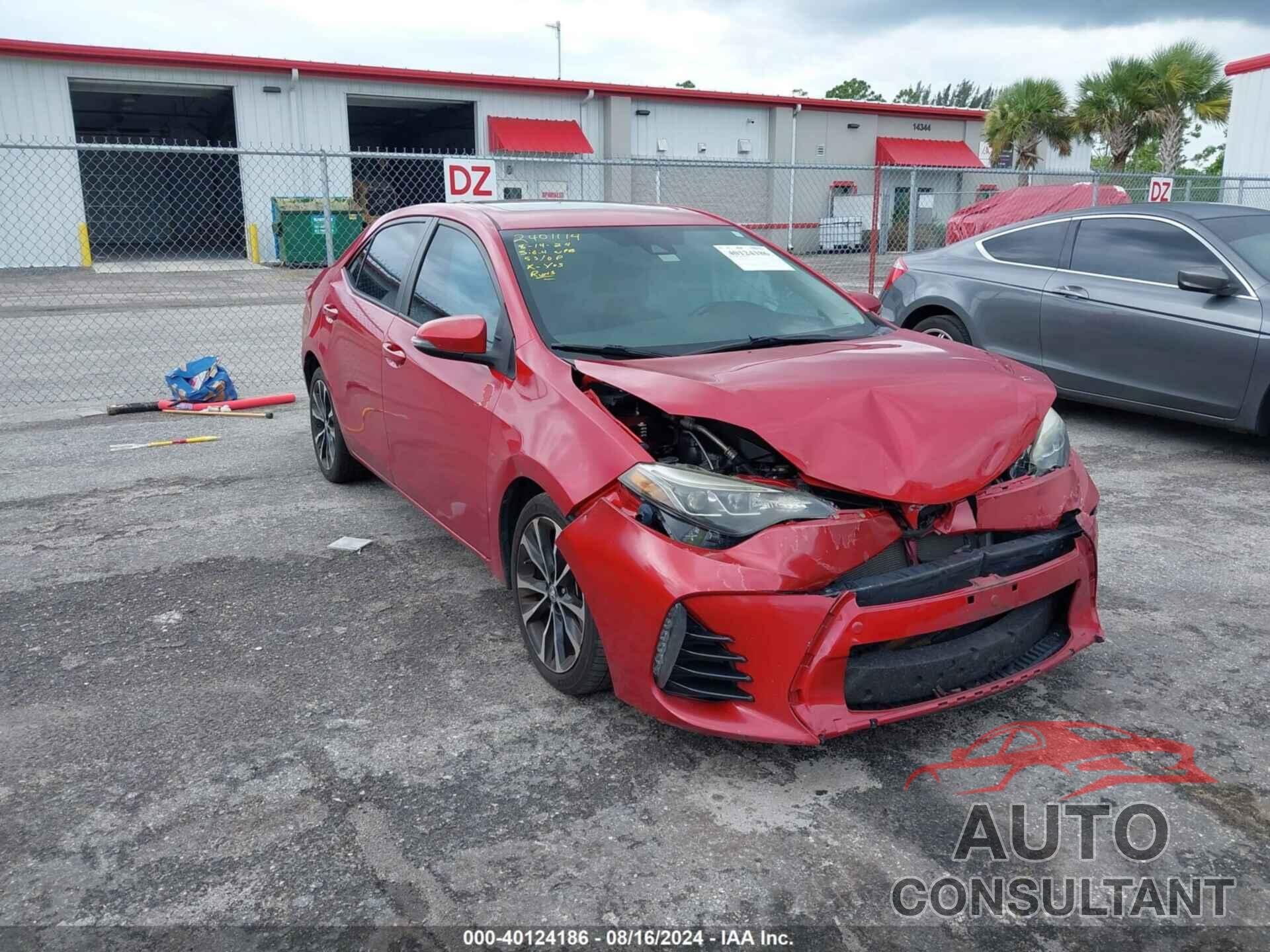 TOYOTA COROLLA 2017 - 2T1BURHE5HC760539