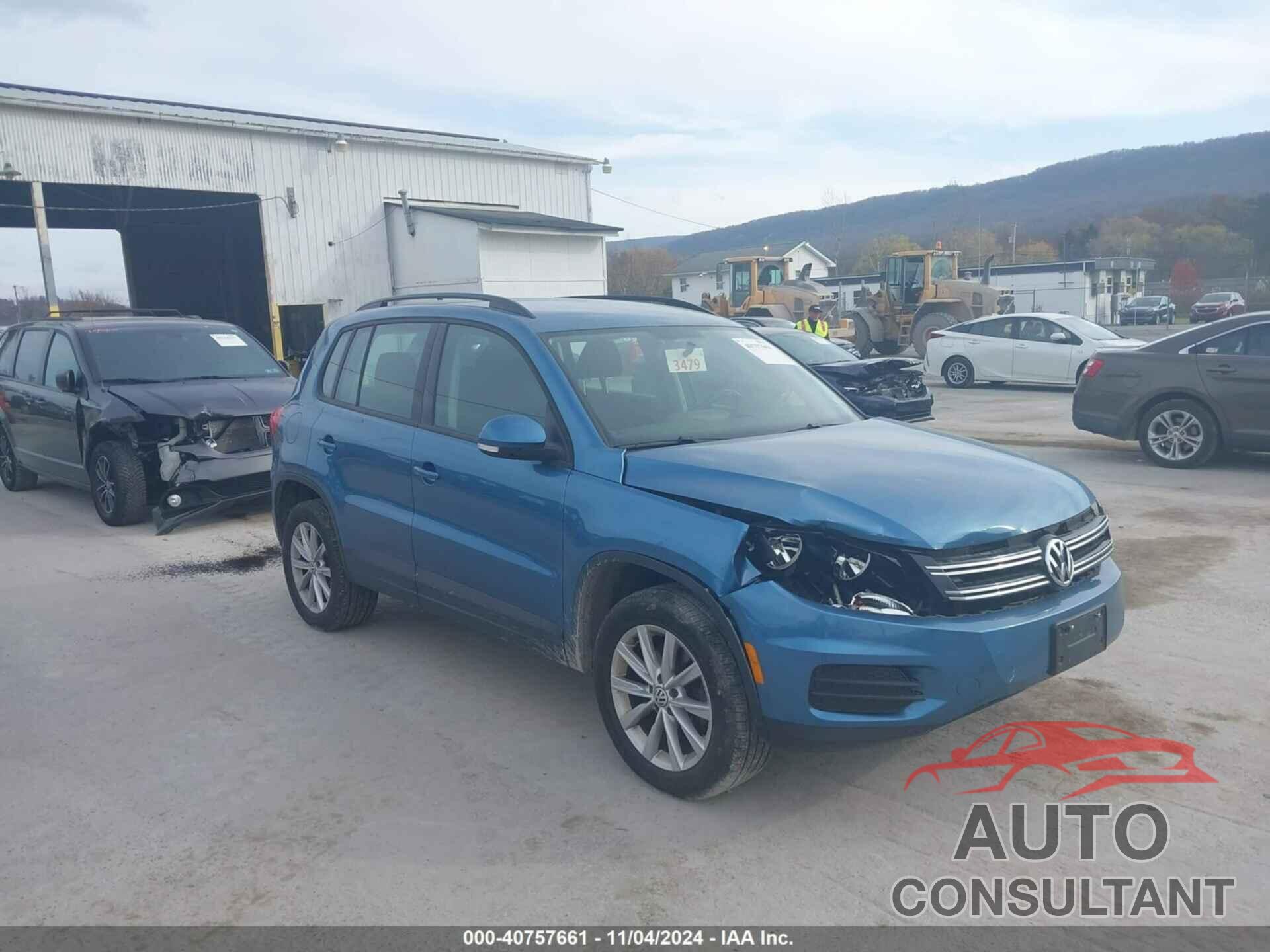 VOLKSWAGEN TIGUAN 2017 - WVGBV7AX5HK049463