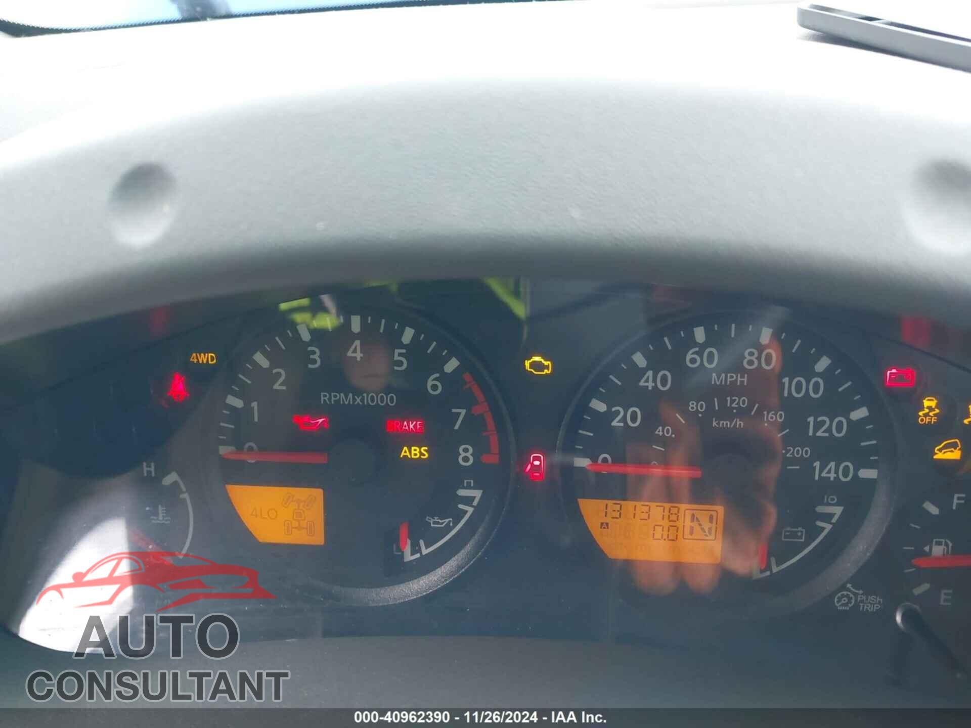 NISSAN FRONTIER 2012 - 1N6AD0EV0CC454357