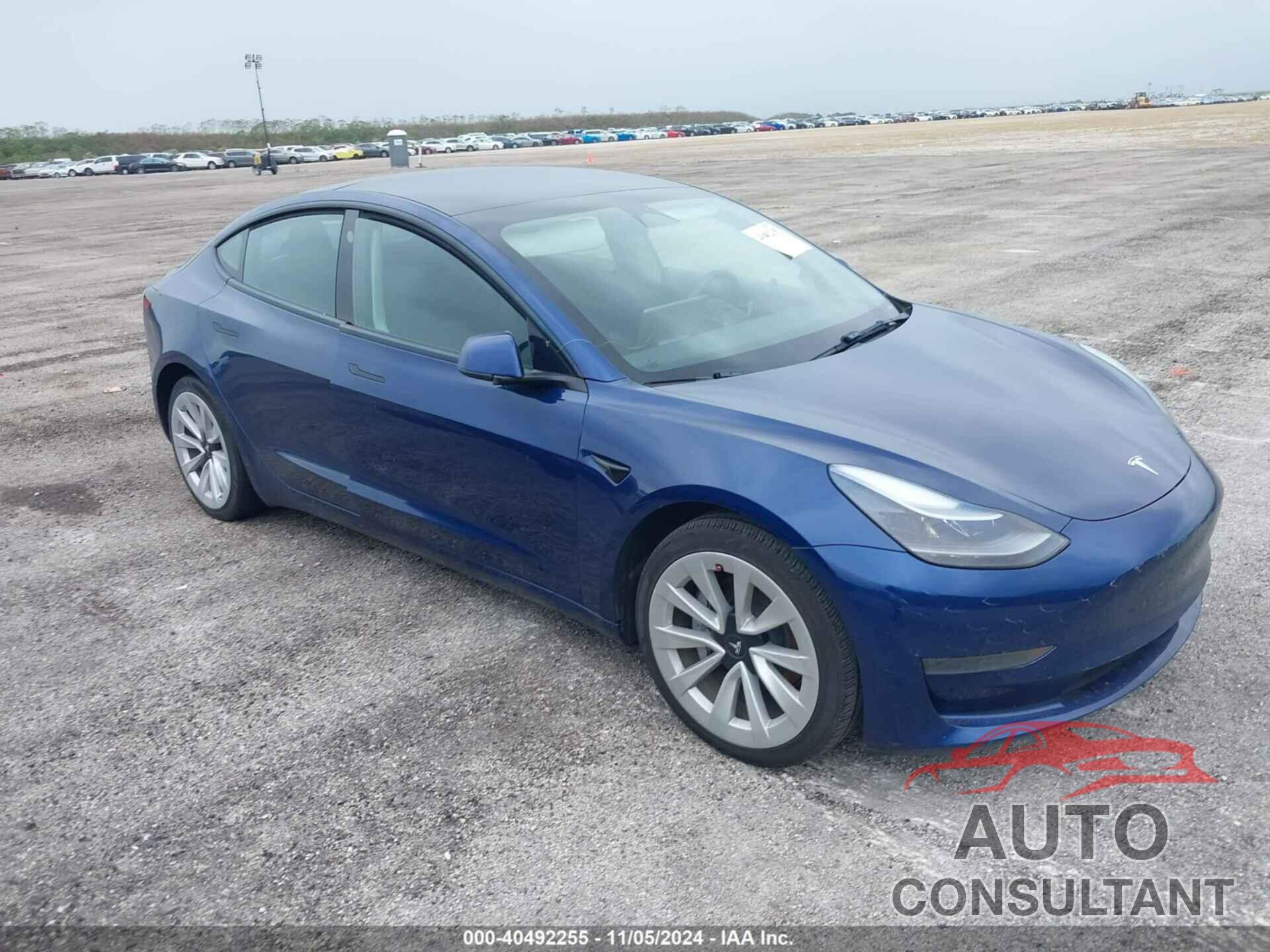 TESLA MODEL 3 2022 - 5YJ3E1EA8NF192153