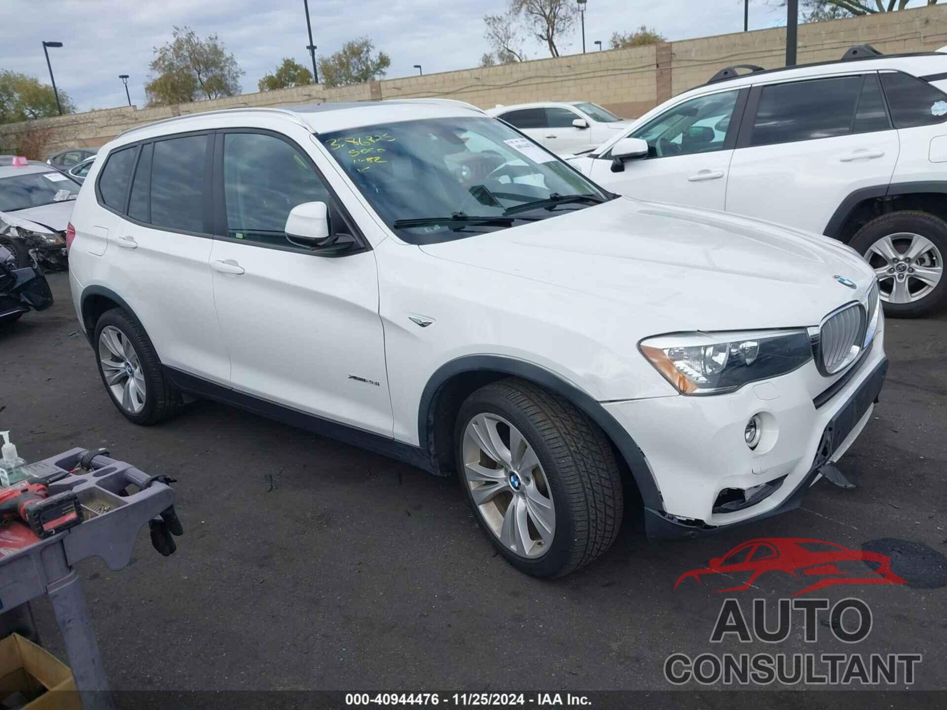 BMW X3 2015 - 5UXWX9C53F0D52081