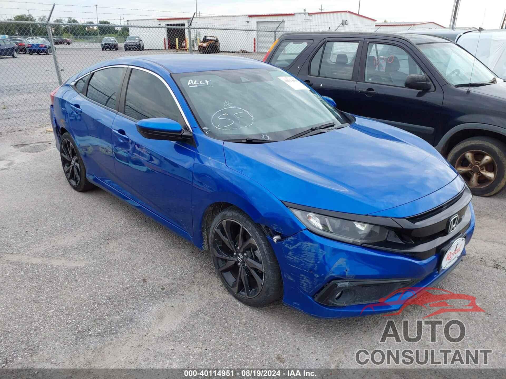 HONDA CIVIC 2020 - 19XFC2F86LE012420