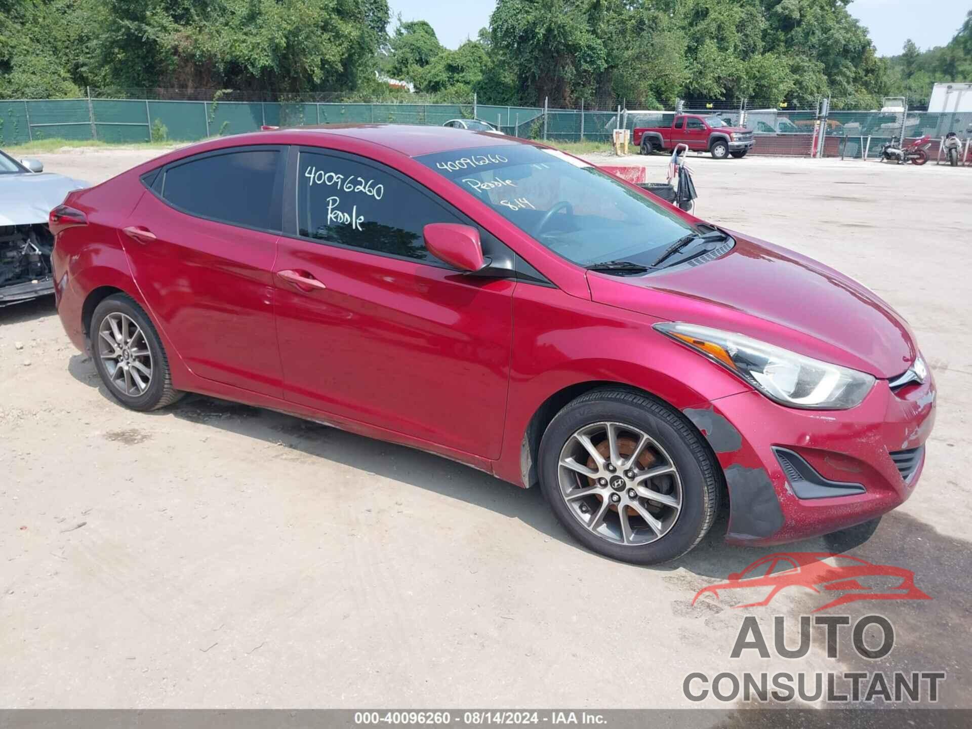 HYUNDAI ELANTRA 2016 - 5NPDH4AE9GH750361