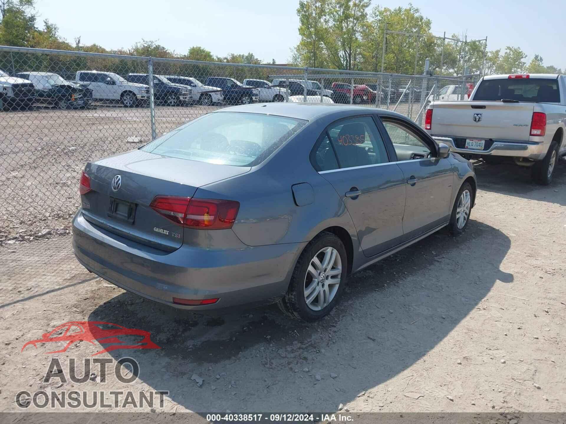 VOLKSWAGEN JETTA 2017 - 3VW2B7AJ3HM264354