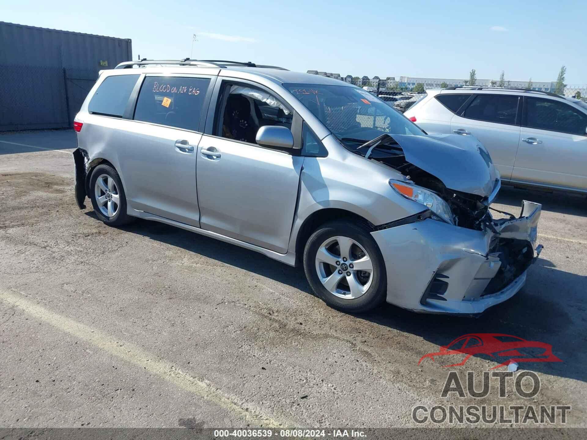 TOYOTA SIENNA 2018 - 5TDKZ3DCXJS922469