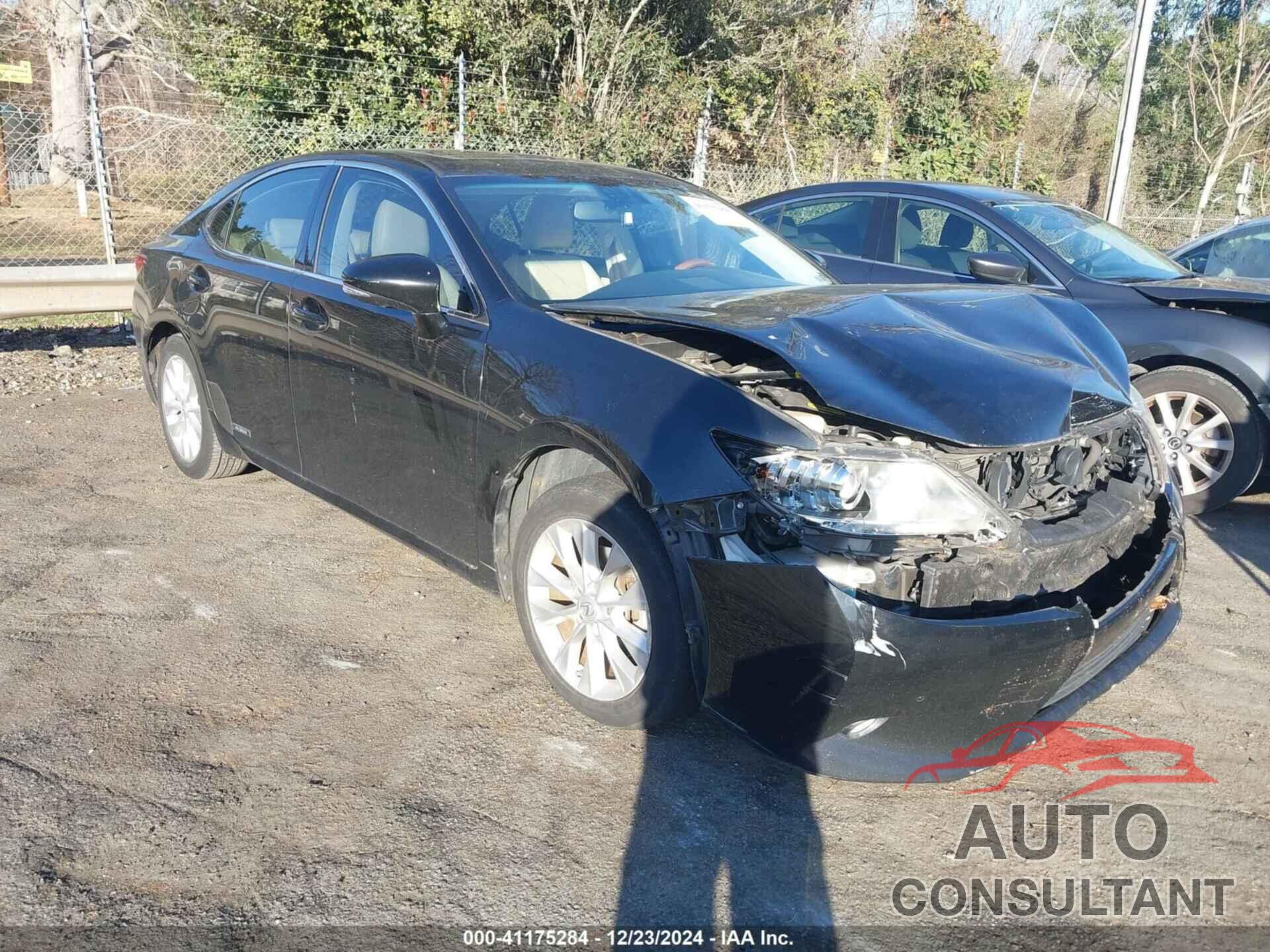 LEXUS ES 300H 2013 - JTHBW1GG7D2018097