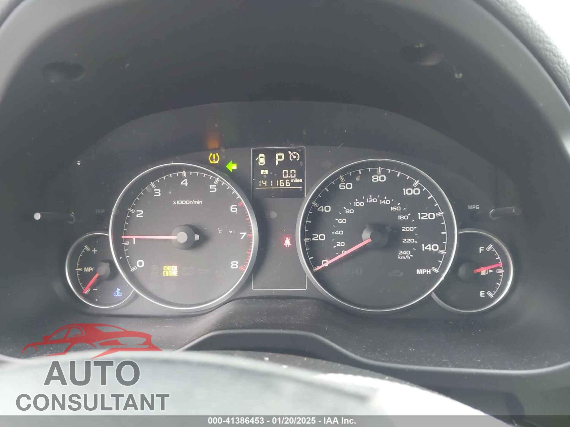 SUBARU OUTBACK 2013 - 4S4BRCCC0D3279763