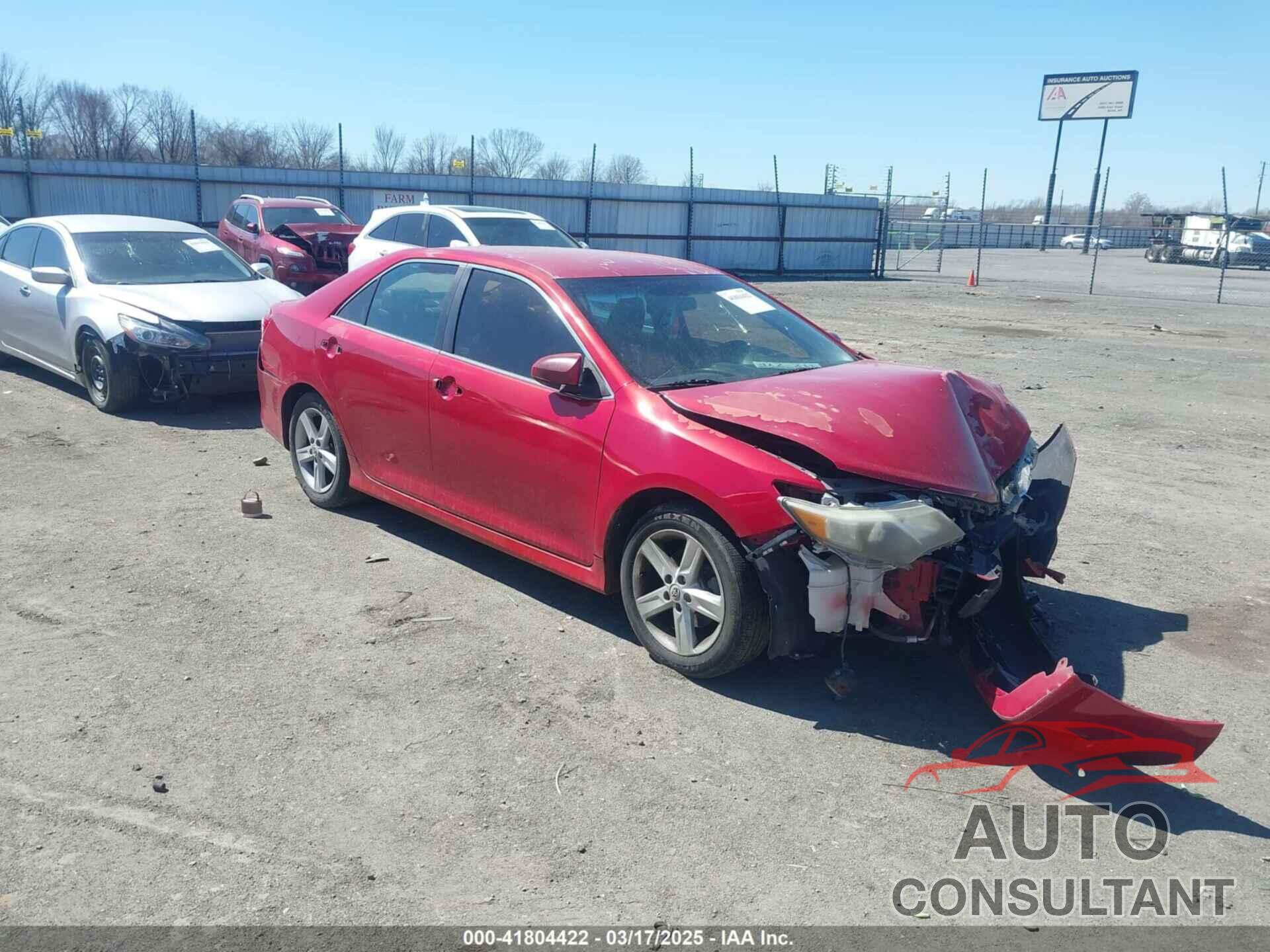 TOYOTA CAMRY 2012 - 4T1BF1FK7CU562539