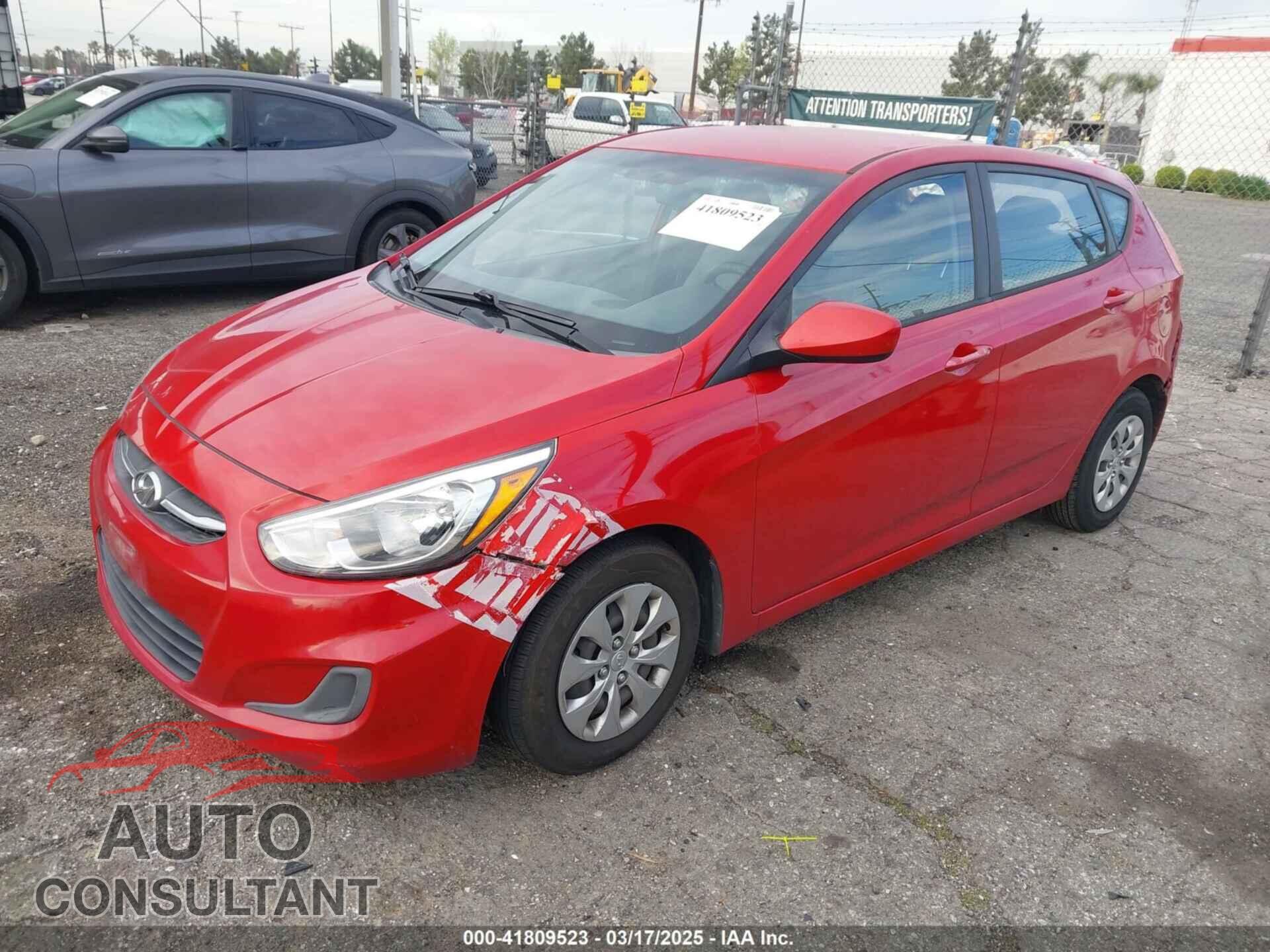 HYUNDAI ACCENT 2016 - KMHCT5AE3GU242579