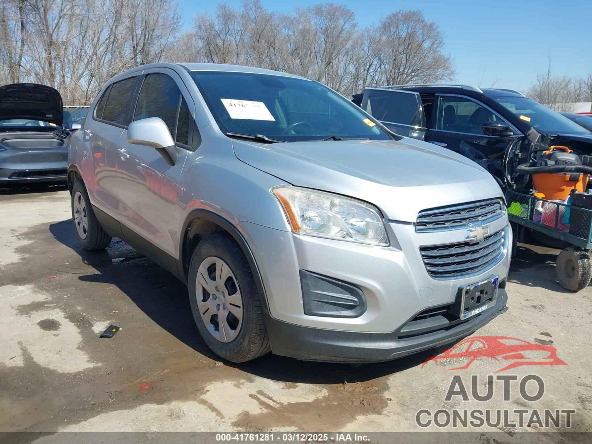 CHEVROLET TRAX 2015 - KL7CJKSB8FB074118
