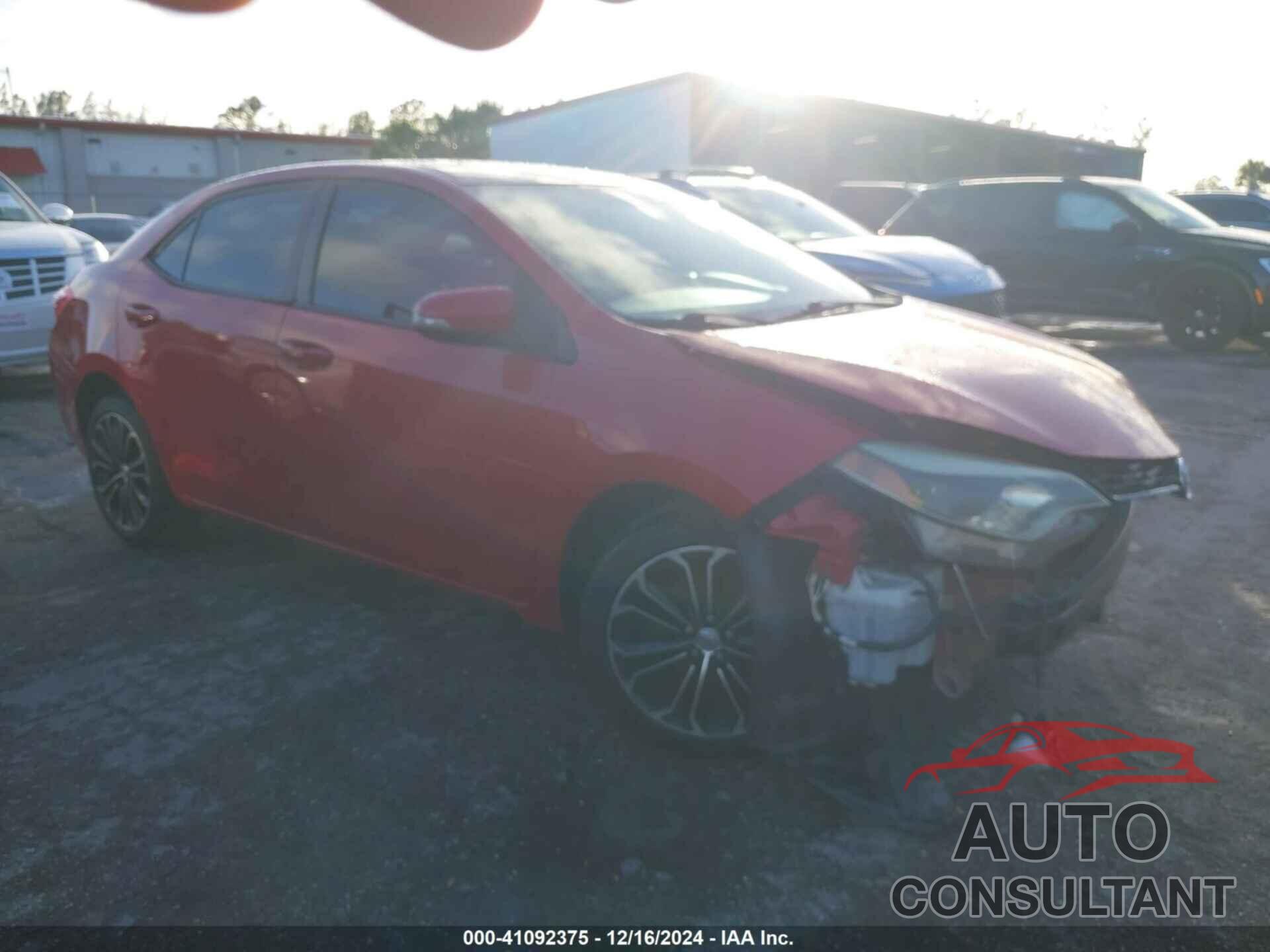 TOYOTA COROLLA 2015 - 5YFBURHE6FP283116
