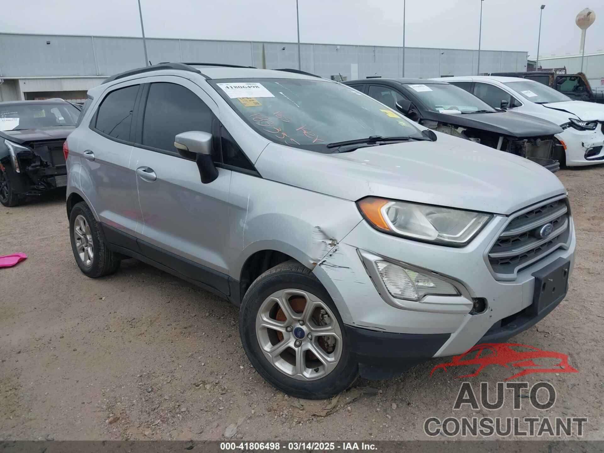 FORD ECOSPORT 2018 - MAJ3P1TE1JC183355