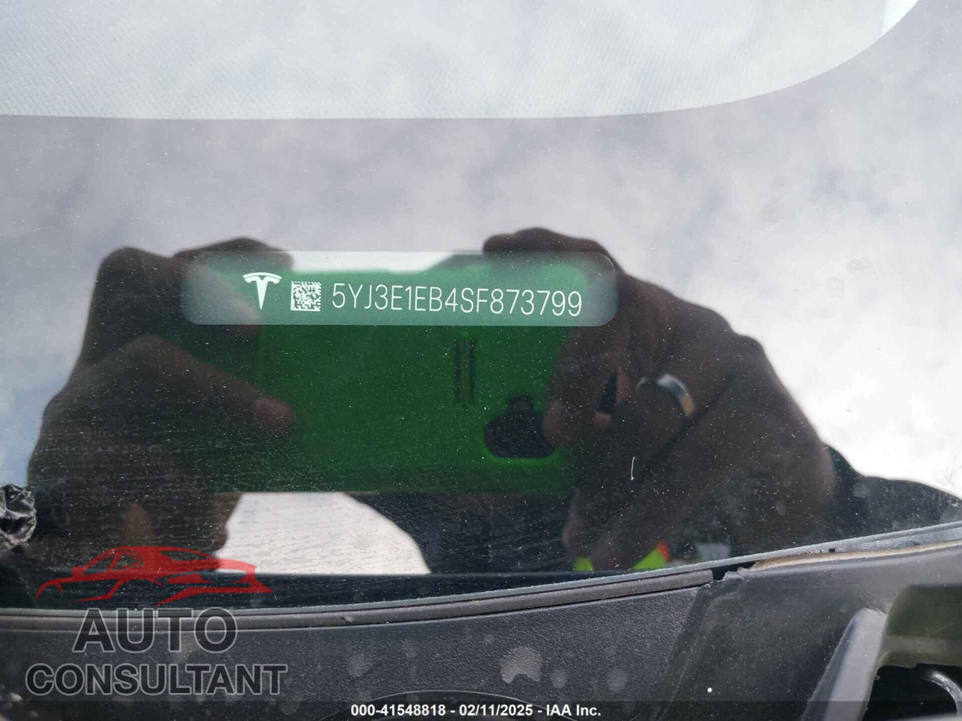 TESLA MODEL 3 2025 - 5YJ3E1EB4SF873799